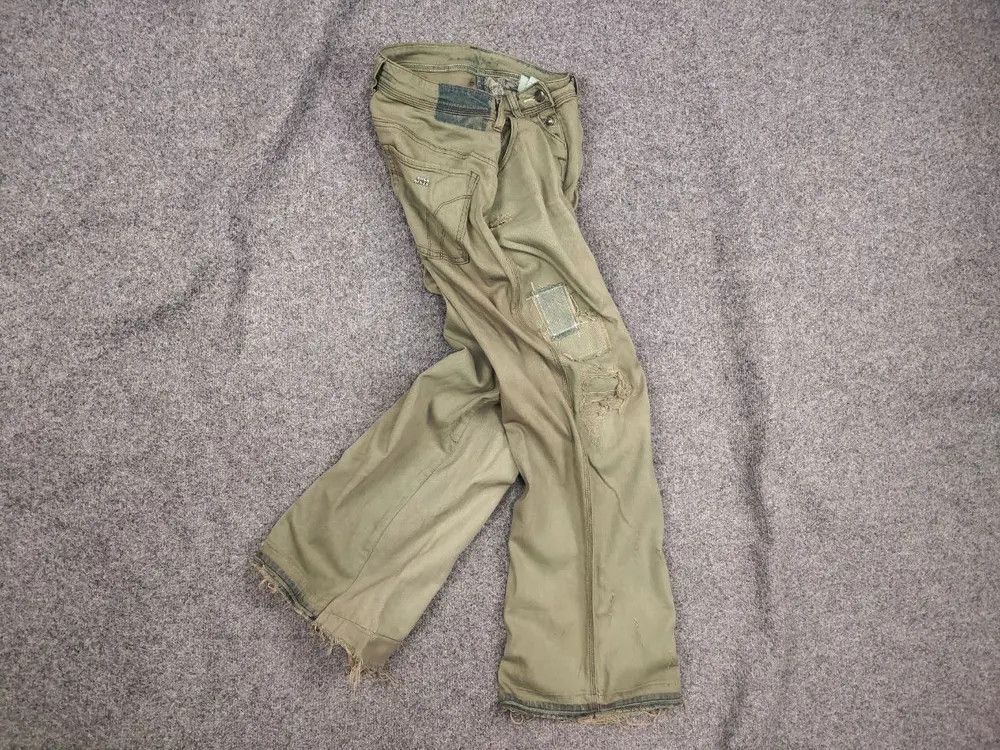 Miss Sixty 🤢 Miss Sixty Vintage Y2K Baggy Distressed Denim Jeans Size 27" / US 4 / IT 40 - 1 Thumbnail