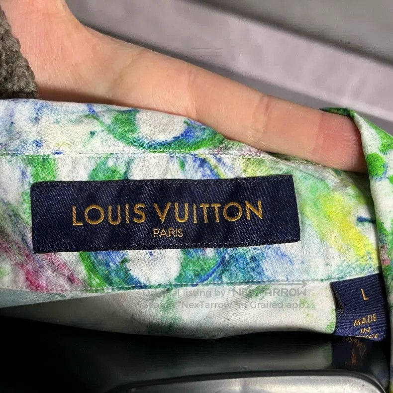 Louis Vuitton Louis Vuitton Full-color printed casual short-sleeved shir Size US L / EU 52-54 / 3 - 3 Thumbnail
