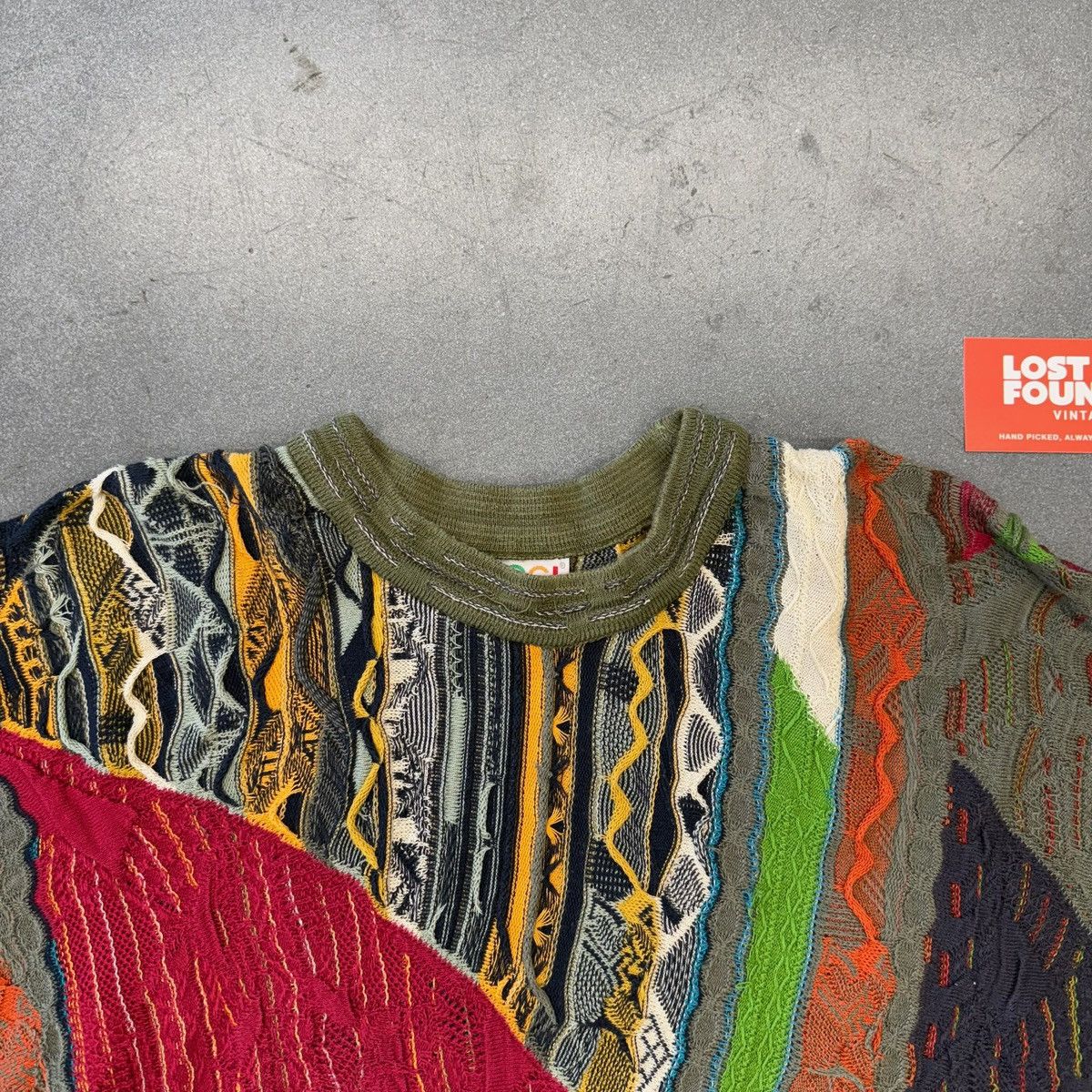 Coogi ‘90s Vintage Coogi Knitted Tonal Abstract Sweater Size US XL / EU 56 / 4 - 5 Thumbnail