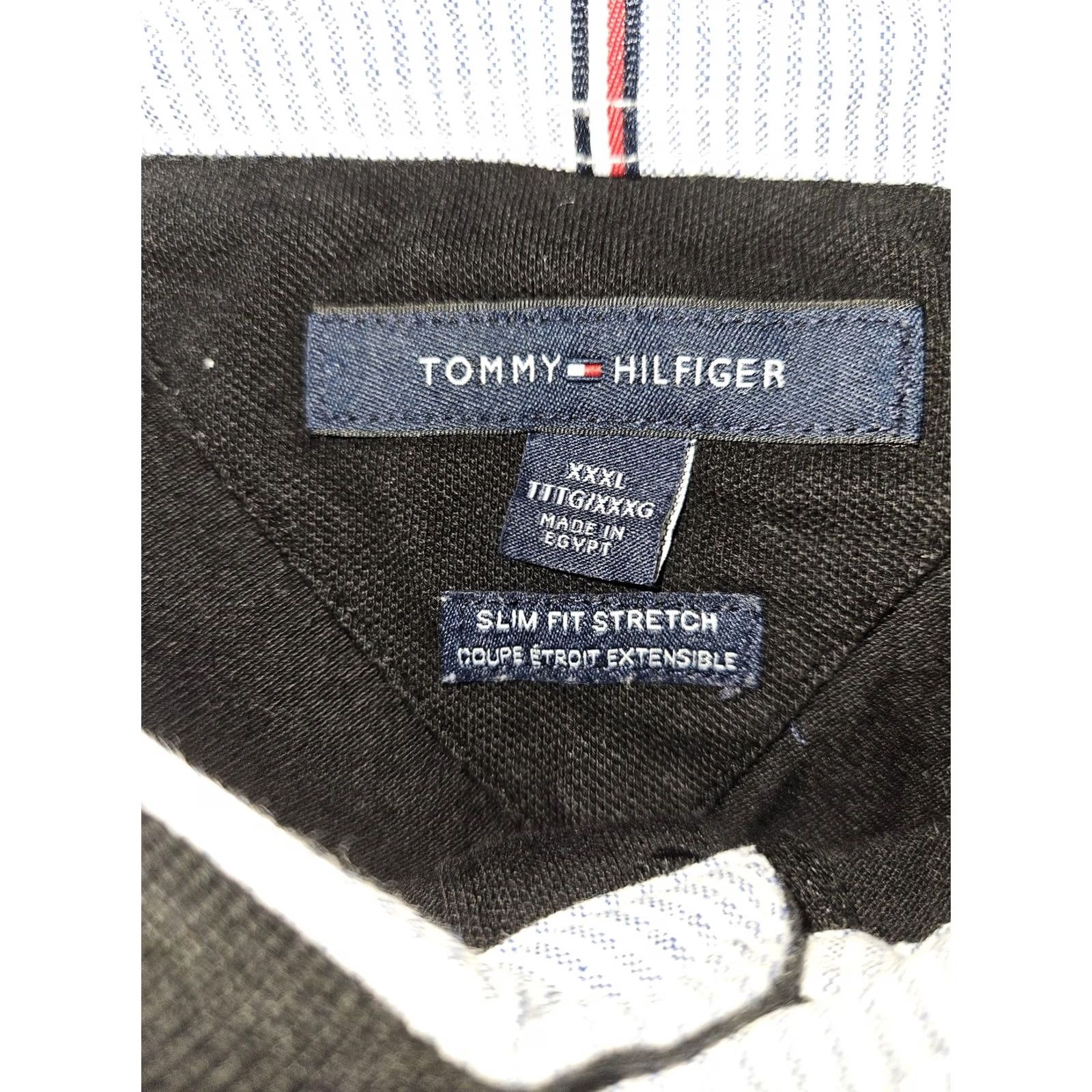 Tommy Hilfiger Tommy Hilfiger Polo Shirt Mens 3XL Black Slim Fit Stretch Logo Short Sleeve Size US XXL / EU 58 / 5 - 2 Thumbnail