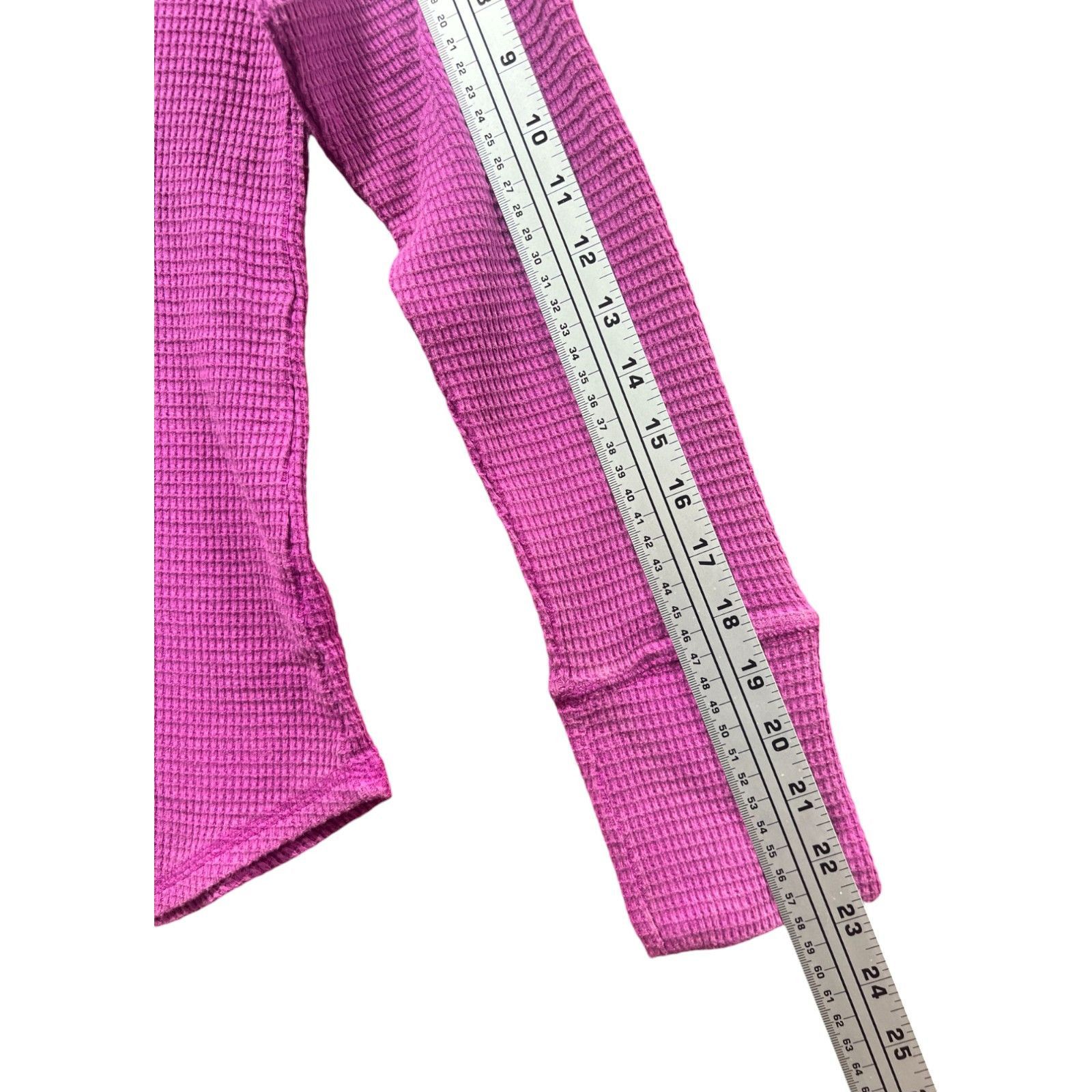 Other Knox Rose - Women's Long Sleeve Notch Neck Thermal Top - Pur Size M / US 6-8 / IT 42-44 - 9 Thumbnail