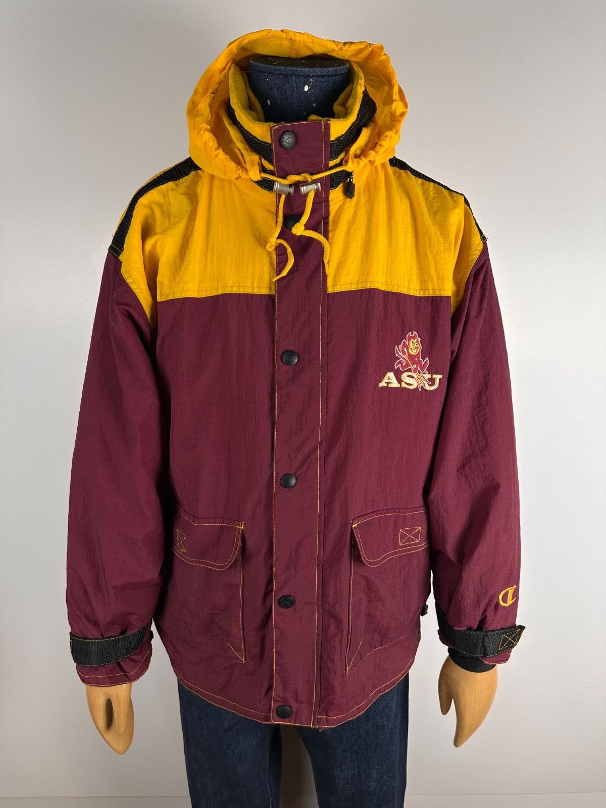 Champion Vintage Champion Arizona State Jacket Maroon Full-Zip Sz L Size US L / EU 52-54 / 3 - 1 Thumbnail