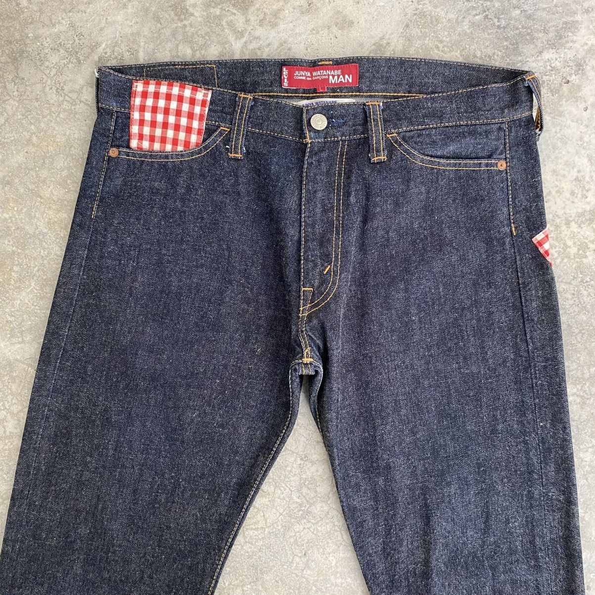 Junya Watanabe × Levi's SS09 Levis X Junya Watanabe Reconstruct Calico Trimmed Jeans Size US 34 / EU 50 - 4 Thumbnail