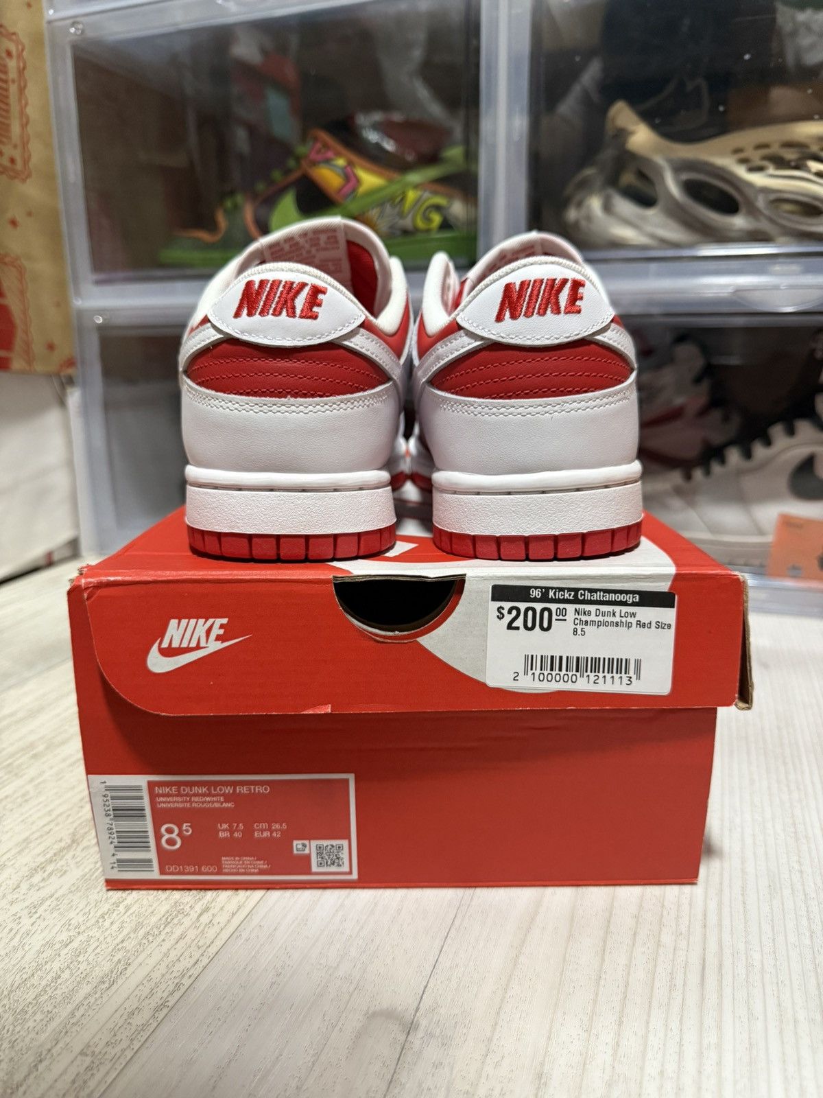 Nike Nike Dunk Low Championship Red Size US 8.5 / EU 41-42 - 5 Thumbnail