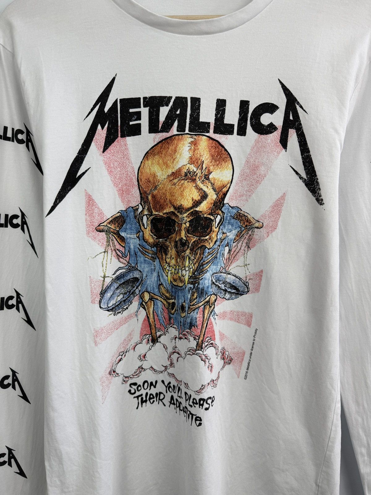 Metallica 🇺🇸 Vtg Y2K Metallica Soon You’ll Please Their Appetite LongSl Size US M / EU 48-50 / 2 - 4 Thumbnail