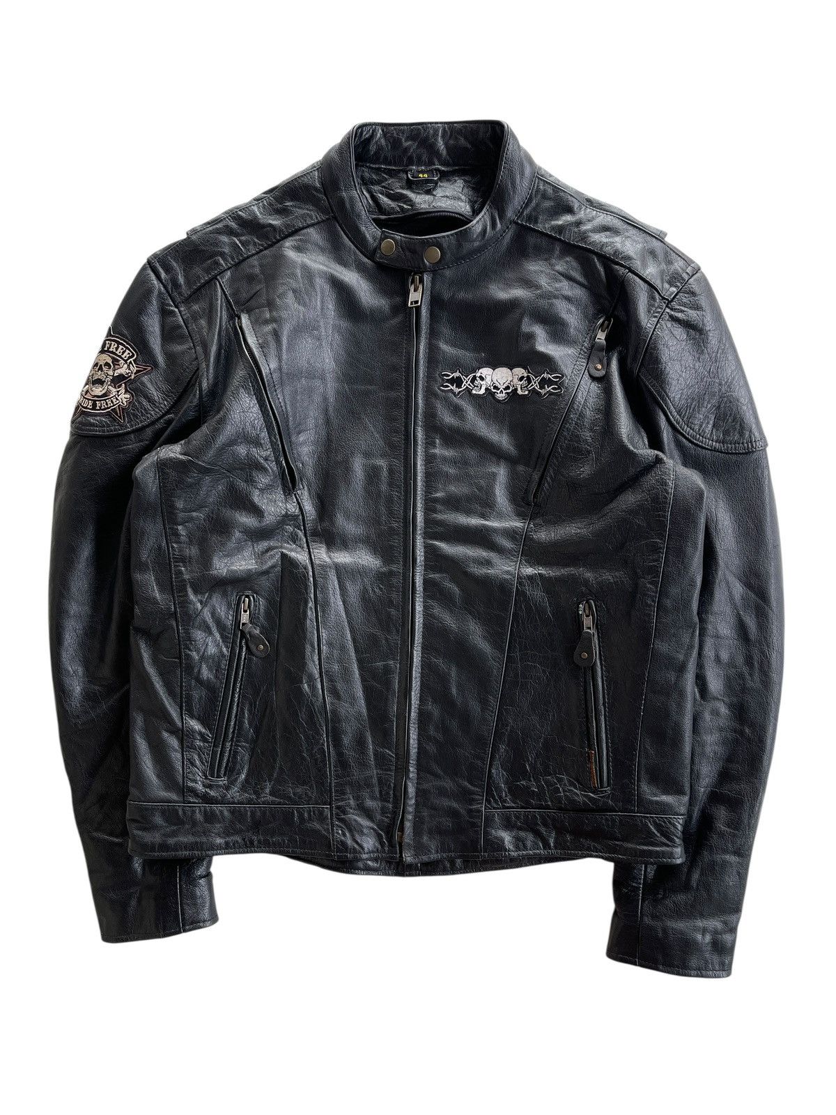 Leather Vintage Black Leather Rider Racing Jacket Size US XL / EU 56 / 4 - 1 Thumbnail