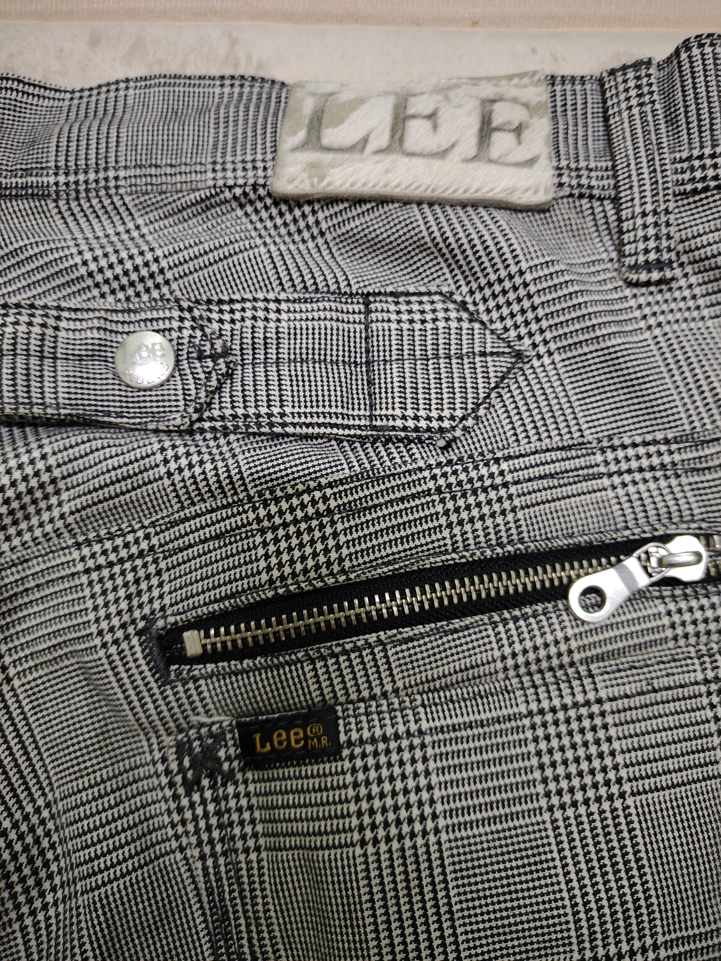 Lee Rare Vintage LEE Riders Punk Bondage Houndstooth Pants Size US 33 - 8 Thumbnail
