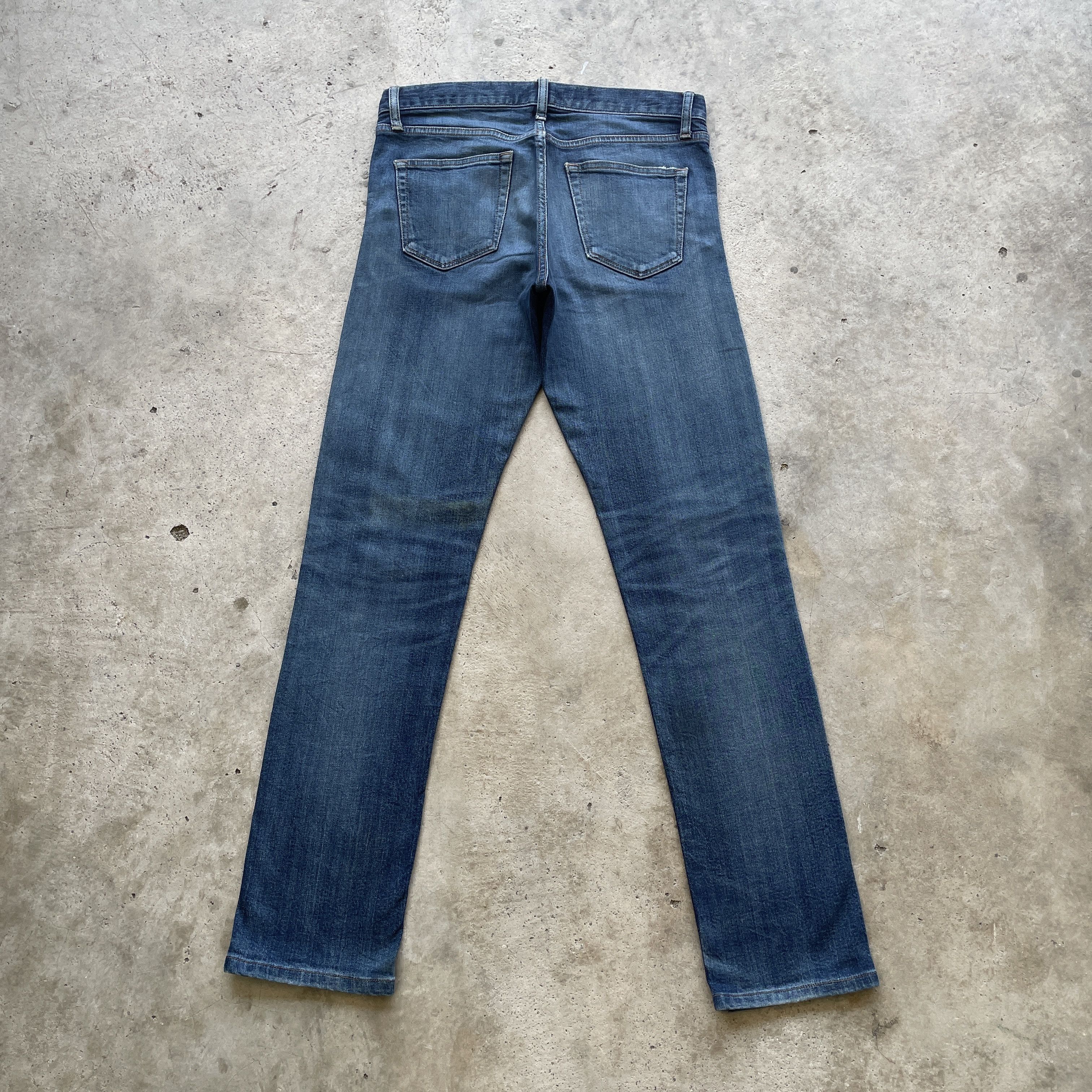 Japanese Brand VINTAGE JAPANESE SLIMFIT DENIM SELVEDGE FADED JEANS PANTS Size US 32 / EU 48 - 11 Thumbnail