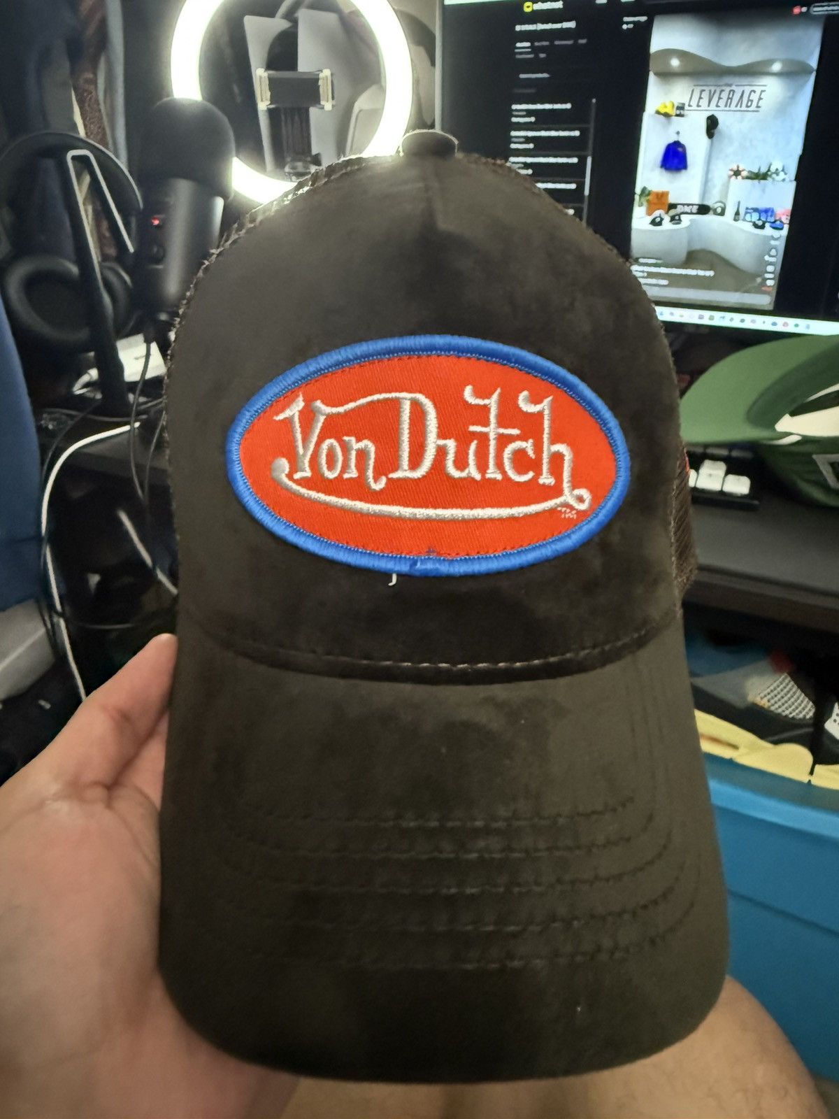 Von Dutch Von Dutch Suede Trucker Hat - O/S Size ONE SIZE - 1 Thumbnail