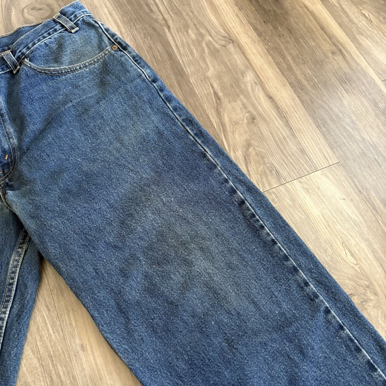 Levi's × Vintage Vintage Levis 550 Jeans 34x31 Dark Wash Red Tab Denim Size US 34 / EU 50 - 5 Thumbnail