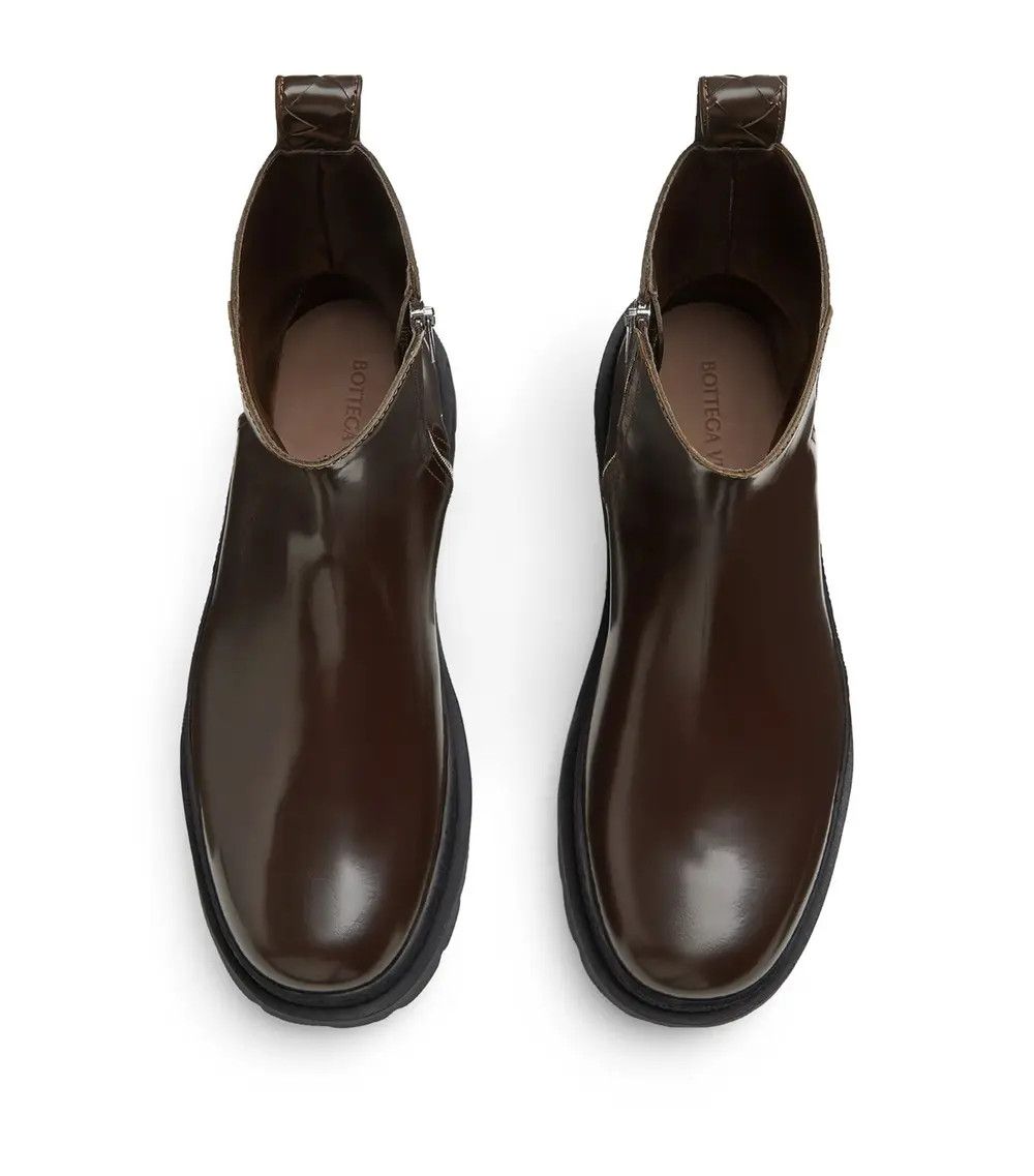 Bottega Veneta o1s1rm1025 Leather Highway Ankle Boots in Brown Size US 7 / EU 40 - 4 Thumbnail
