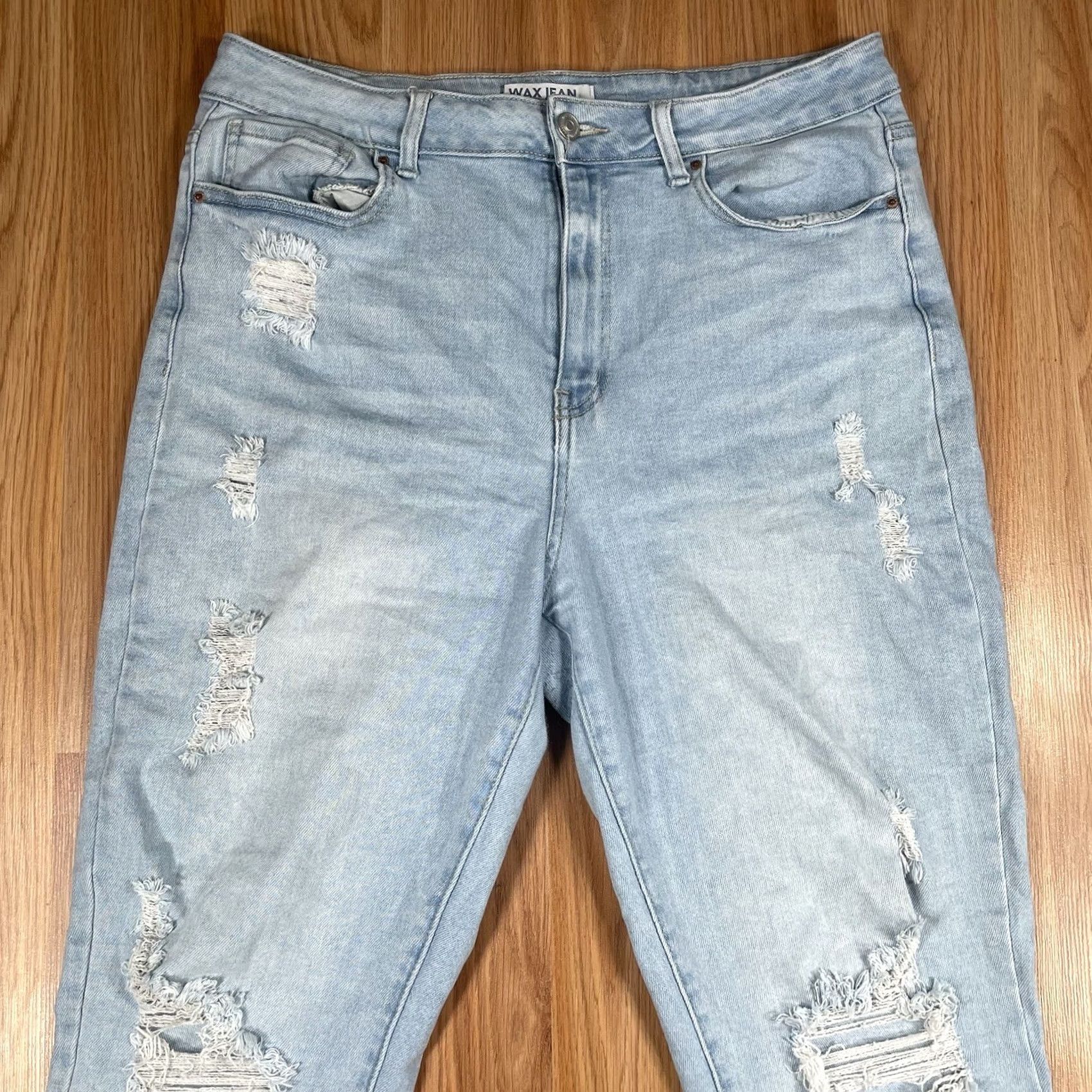 Vintage WAX JEAN Jeans Women’s Size 13/31 Stretch Blue Denim Pants Size 34" / US 12 / IT 48 - 2 Thumbnail