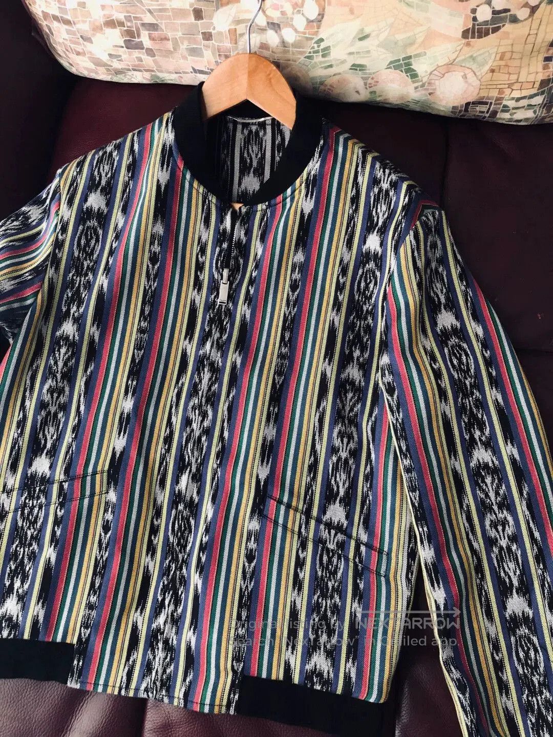 Saint Laurent Paris Saint Laurent Reversible Ikat Varsity Jacket. Size US S / EU 44-46 / 1 - 5 Thumbnail