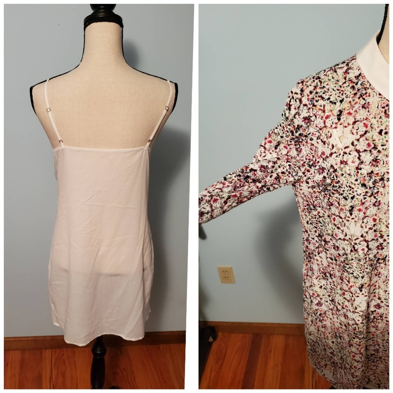 BCBGMAXAZRIA Lace Happy Wednesday Addams Schoolgirl Dress