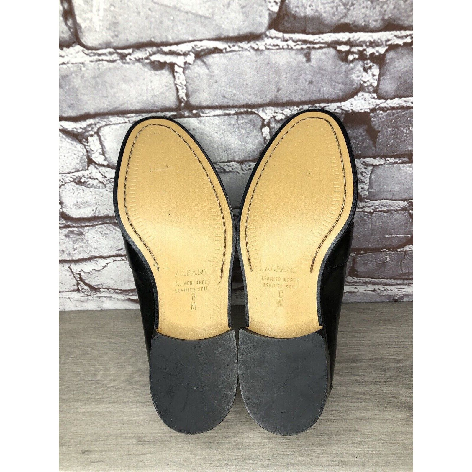 Alfani Alfani Black Leather Braided Tassel Loafers Italy Dress Shoe Size US 8 / EU 41 - 10 Thumbnail