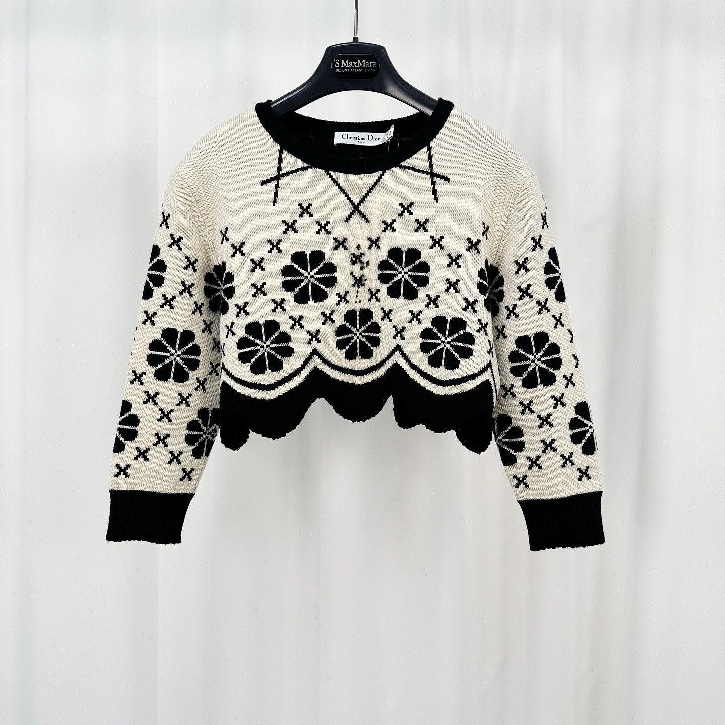 Dior Christian Dior Floral Knit Sweater Size 36 Size XS / US 0-2 / IT 36-38 - 1 Thumbnail