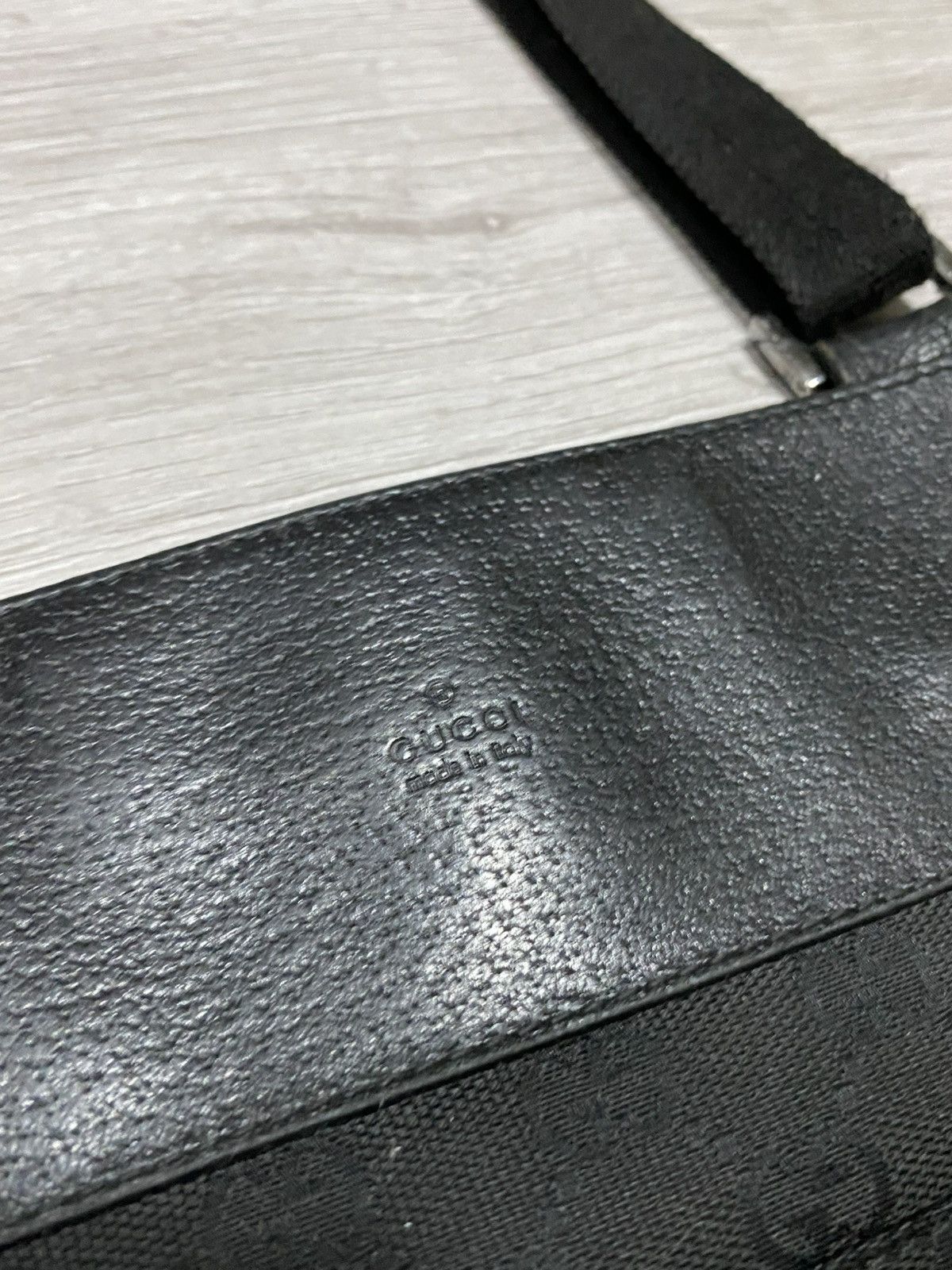 Gucci Gucci GG monogram canvas leather crossbody messenger bag Size ONE SIZE - 5 Thumbnail