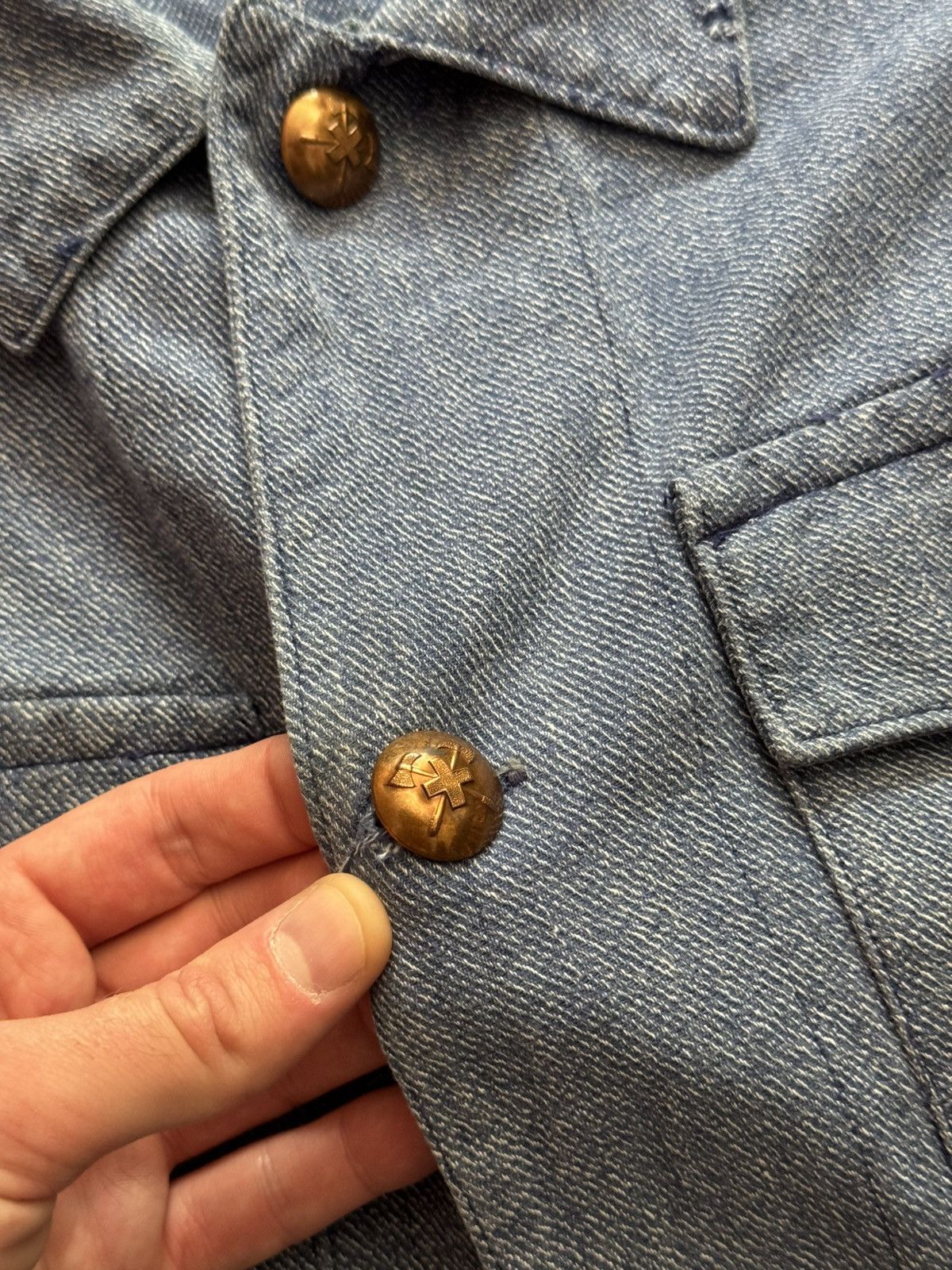 Le Laboureur Vintage 70-80s European Workers Le Laboureur Selvedge Jacket Size US M / EU 48-50 / 2 - 5 Thumbnail