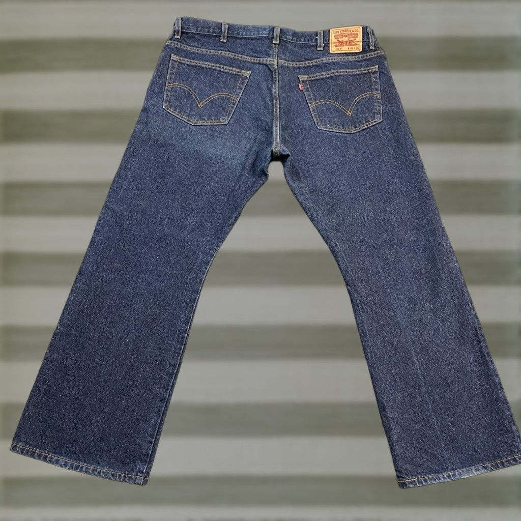 VINTAGE Levi's Jeans Men 42x30 517 Bootcut Dark Blue Denim Cotton Western Cowboy Y2K