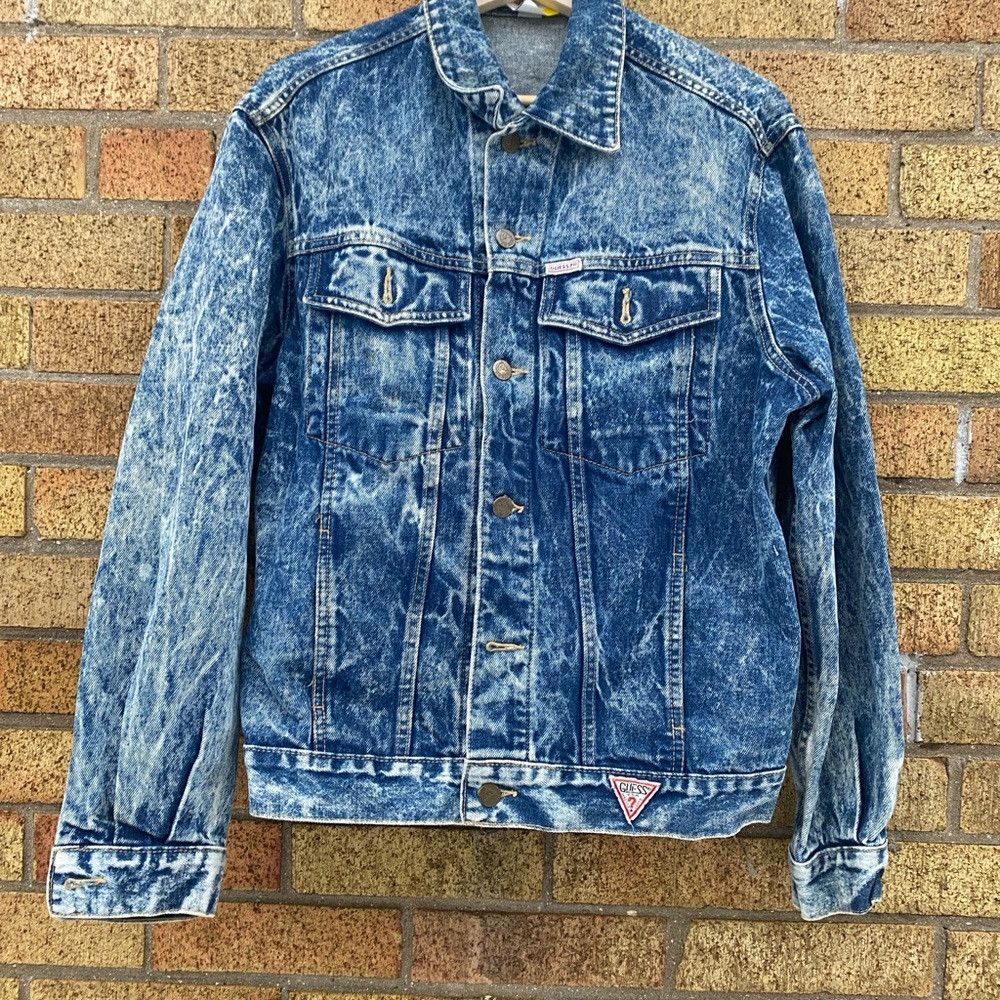 Guess × Vintage Vintage 1986 Georges Marciano For Guess Denim Jacket Men's Size US M / EU 48-50 / 2 - 4 Thumbnail