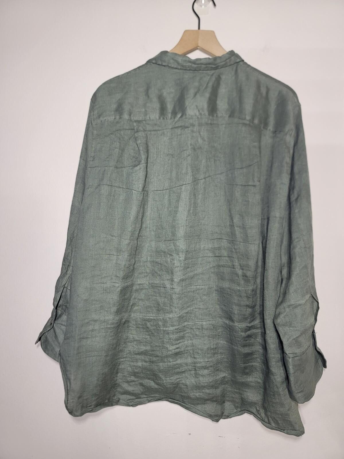 Zara Zara Linen Oversized Shirt Coastal Minimal Sz L Quiet Lux Size L / US 10 / IT 46 - 8 Thumbnail