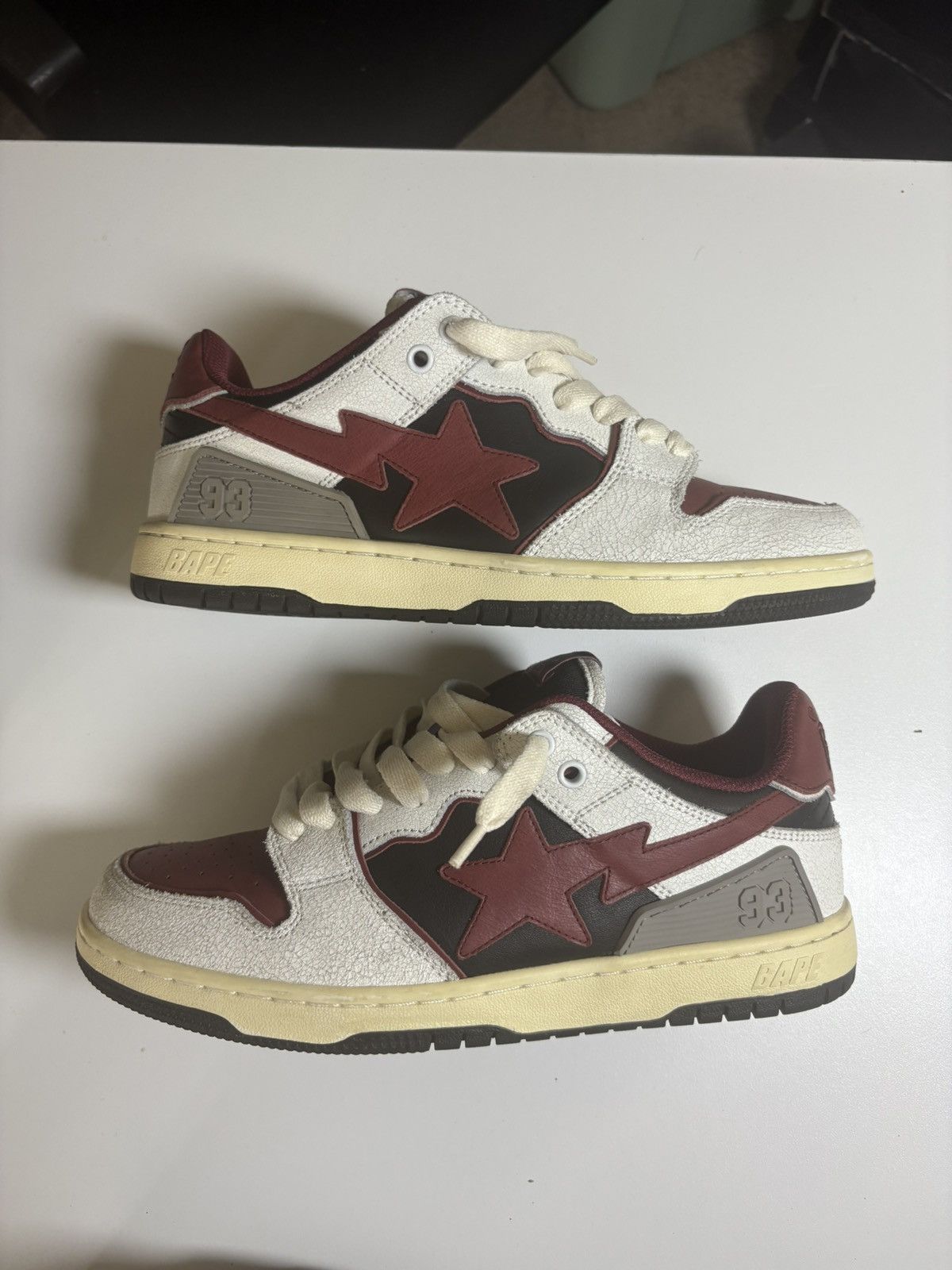 Bape A Bathing Ape Sk8 Sta #4 sneakers in red Size US 8 / EU 41 - 2 Thumbnail