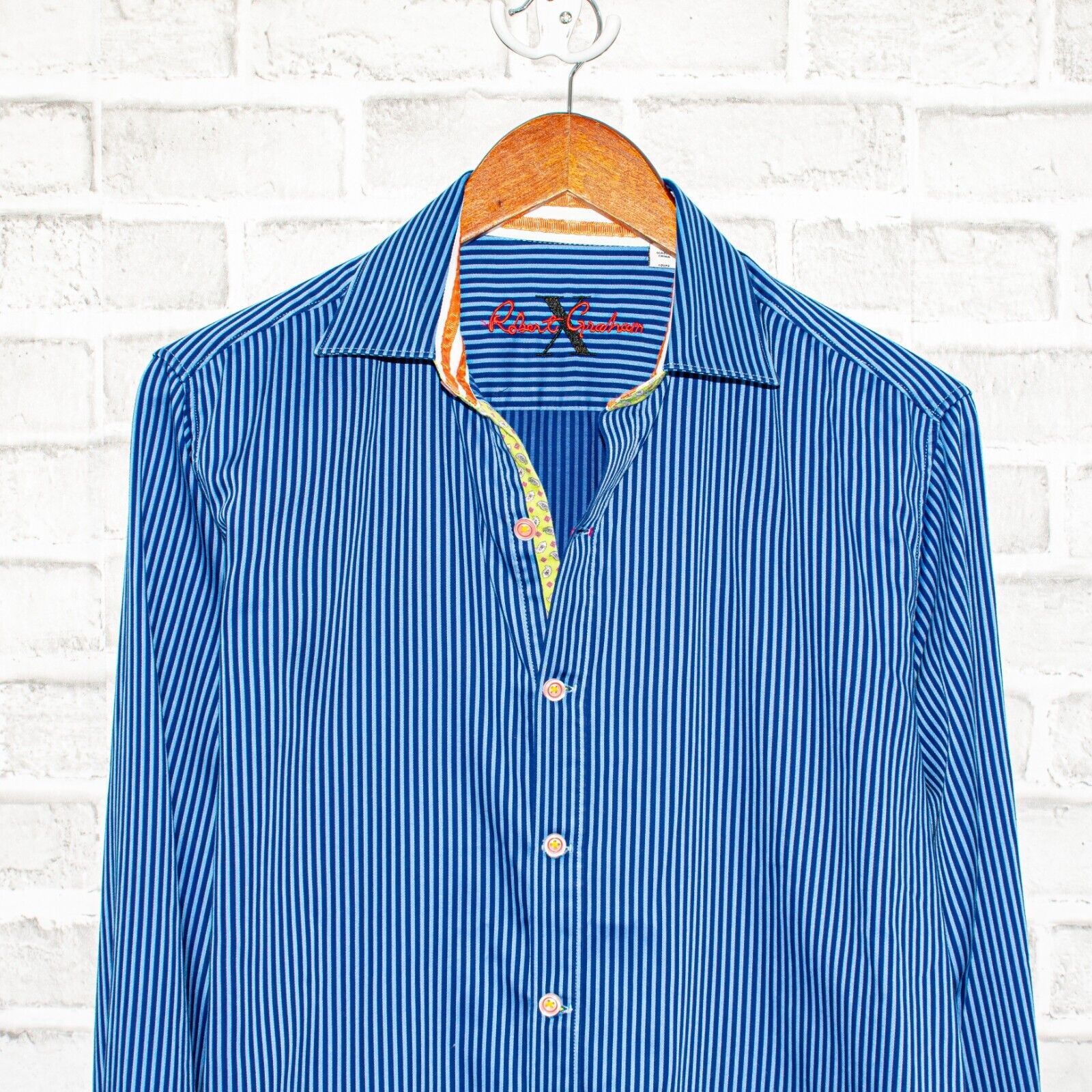 Robert Graham Robert Graham X collection Button up Shirt Blue Striped Size US M / EU 48-50 / 2 - 4 Thumbnail
