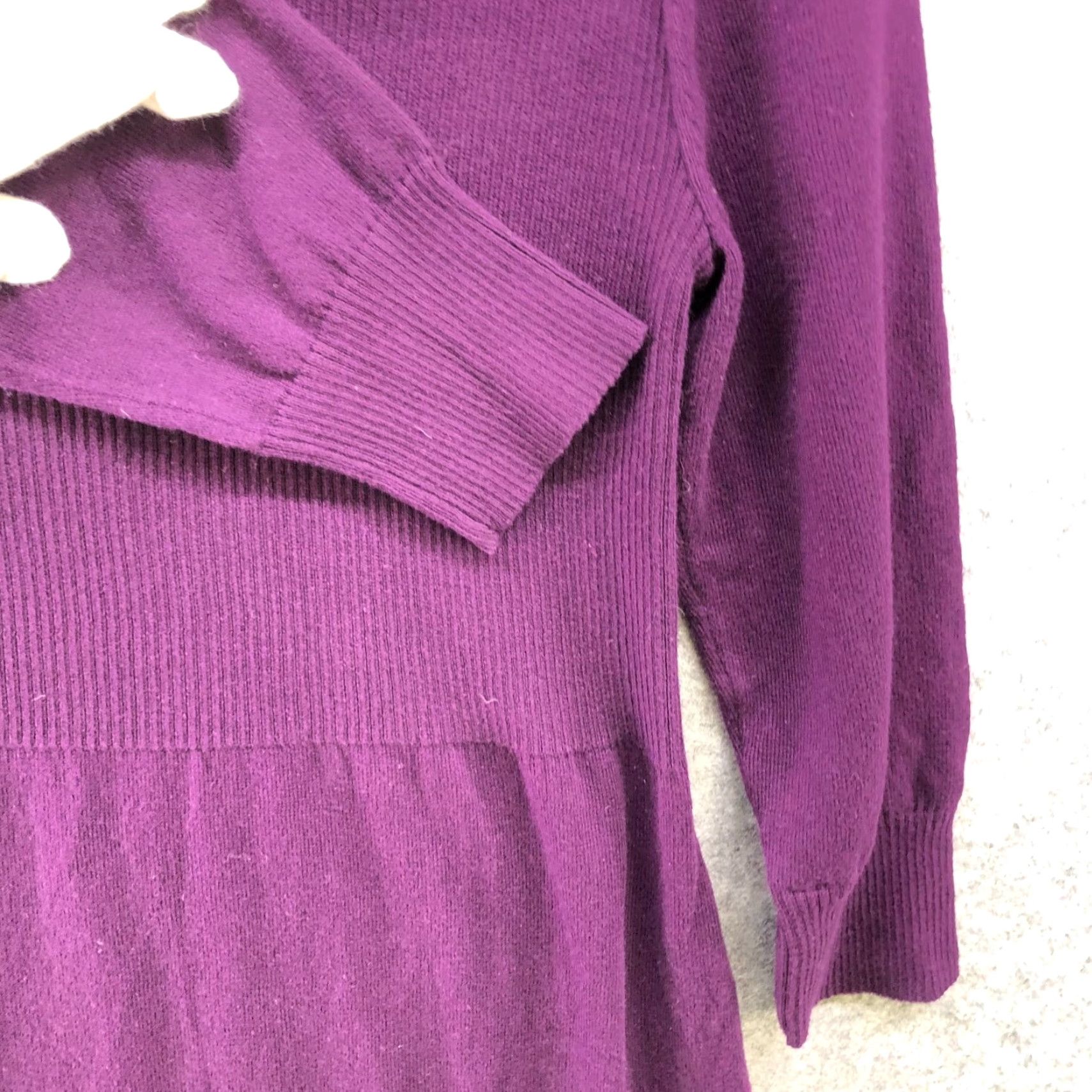 Vintage VINTAGE American Living NWT Purple Cowl Neck Knit Dress L Womens A Line Long Sleeve Size L / US 10 / IT 46 - 5 Thumbnail