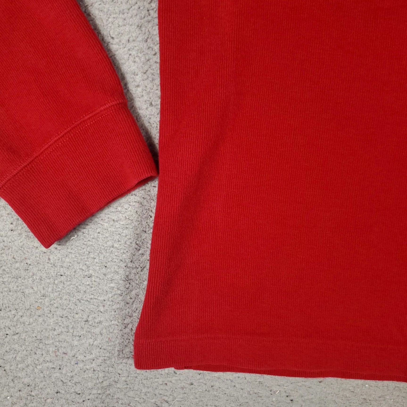 Polo Ralph Lauren Ralph Lauren Men's XL Red Cotton 1/4 Zip Pullover Sweater Knitted Mock Neck Classic Size US XL / EU 56 / 4 - 4 Thumbnail