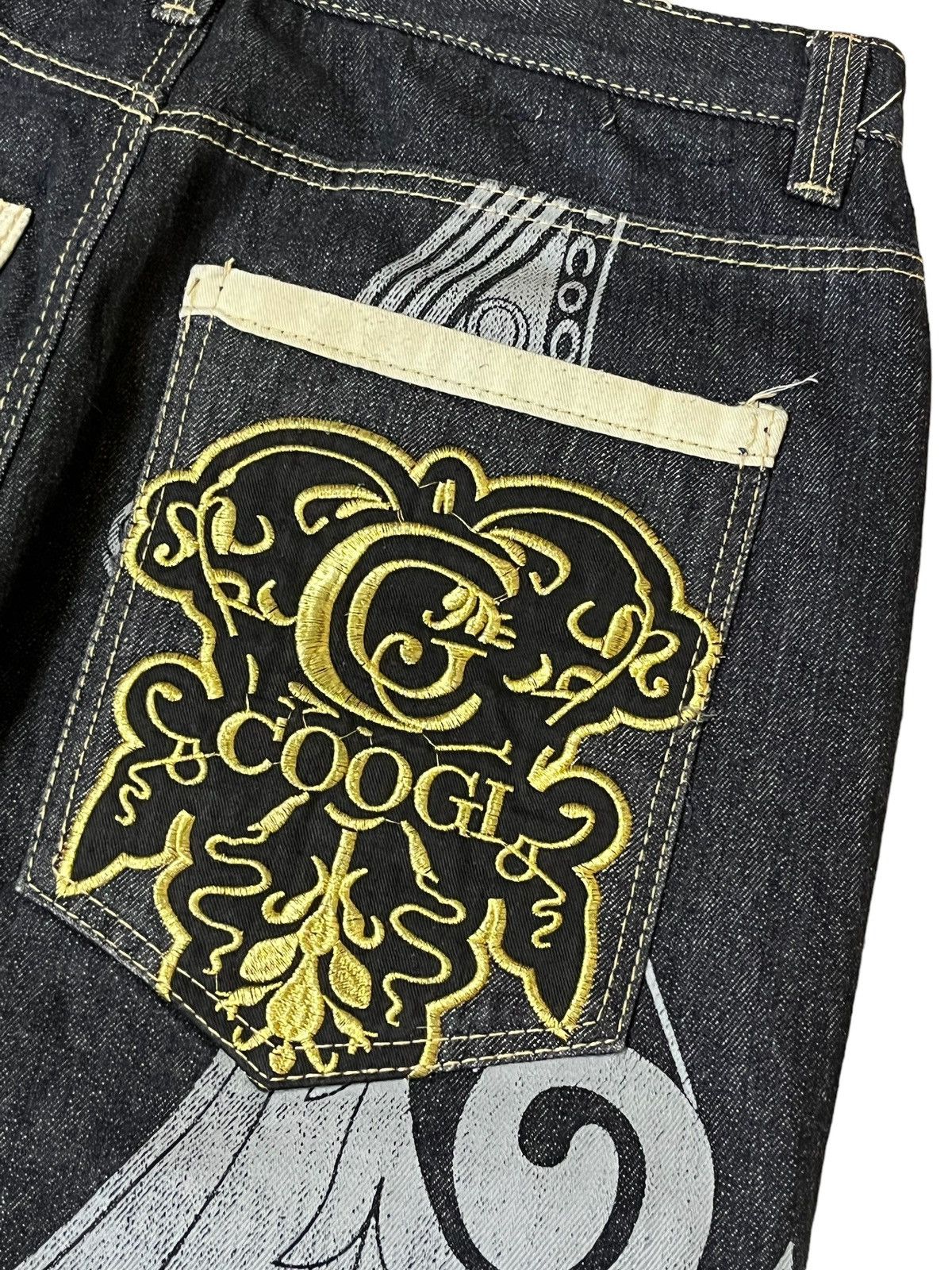 Coogi SICK🔥COOGI AUSTRALIA PRINTED/EMBROIDERY BAGGY JEANS Size US 34 / EU 50 - 9 Thumbnail