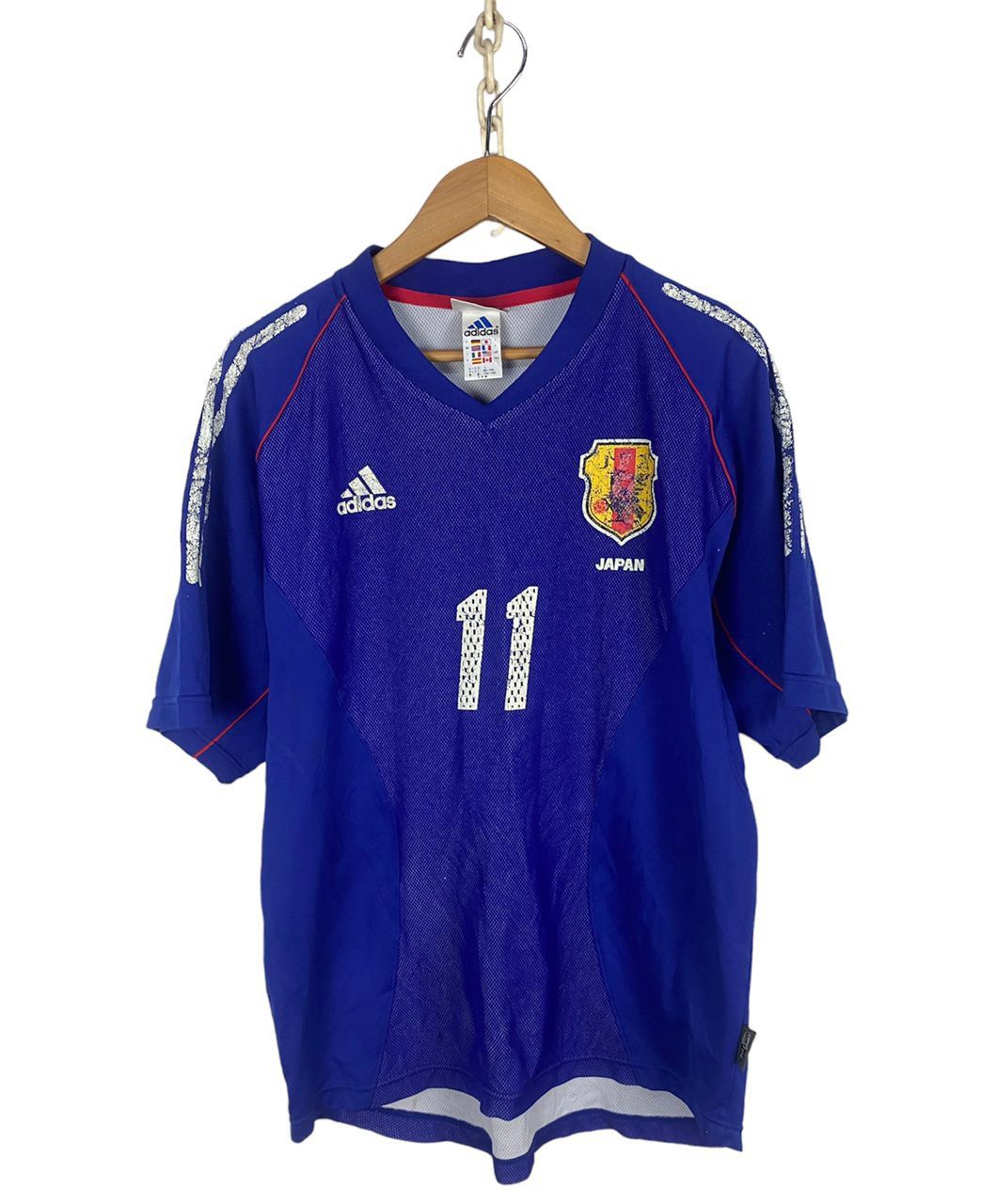 鈴木隆行　日本代表ユニフォーム 11番　2002 W杯モデル　超貴重‼️ 未使用‼️ Adidas × Japanese Brand adidas 2002 japan football jersey 11