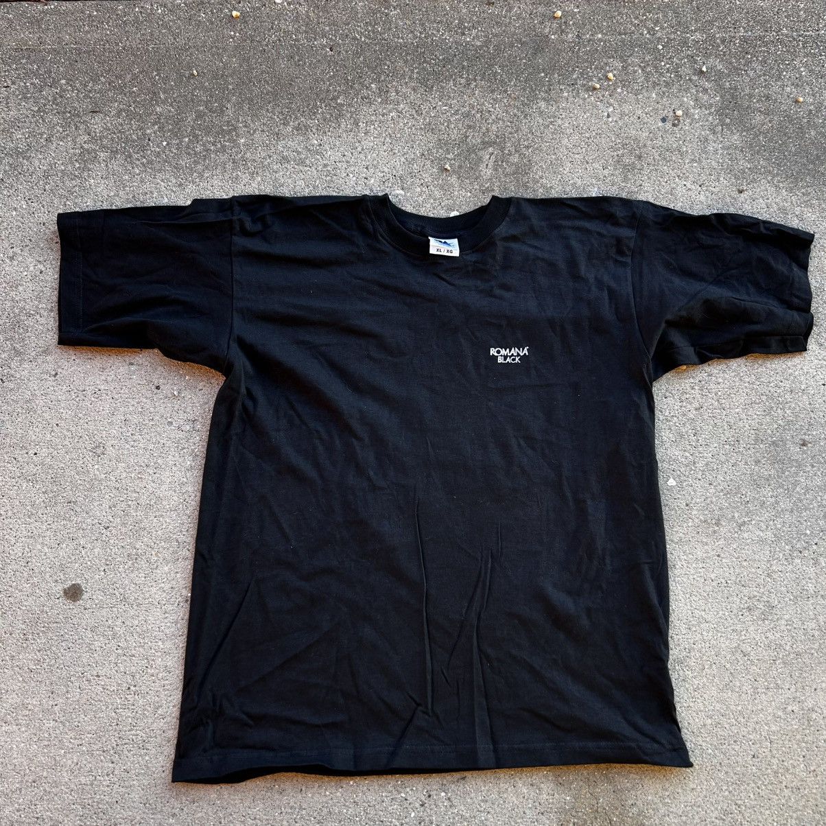 Vintage 90s Romana Black double sided graphic t Size US XL / EU 56 / 4 - 2 Thumbnail