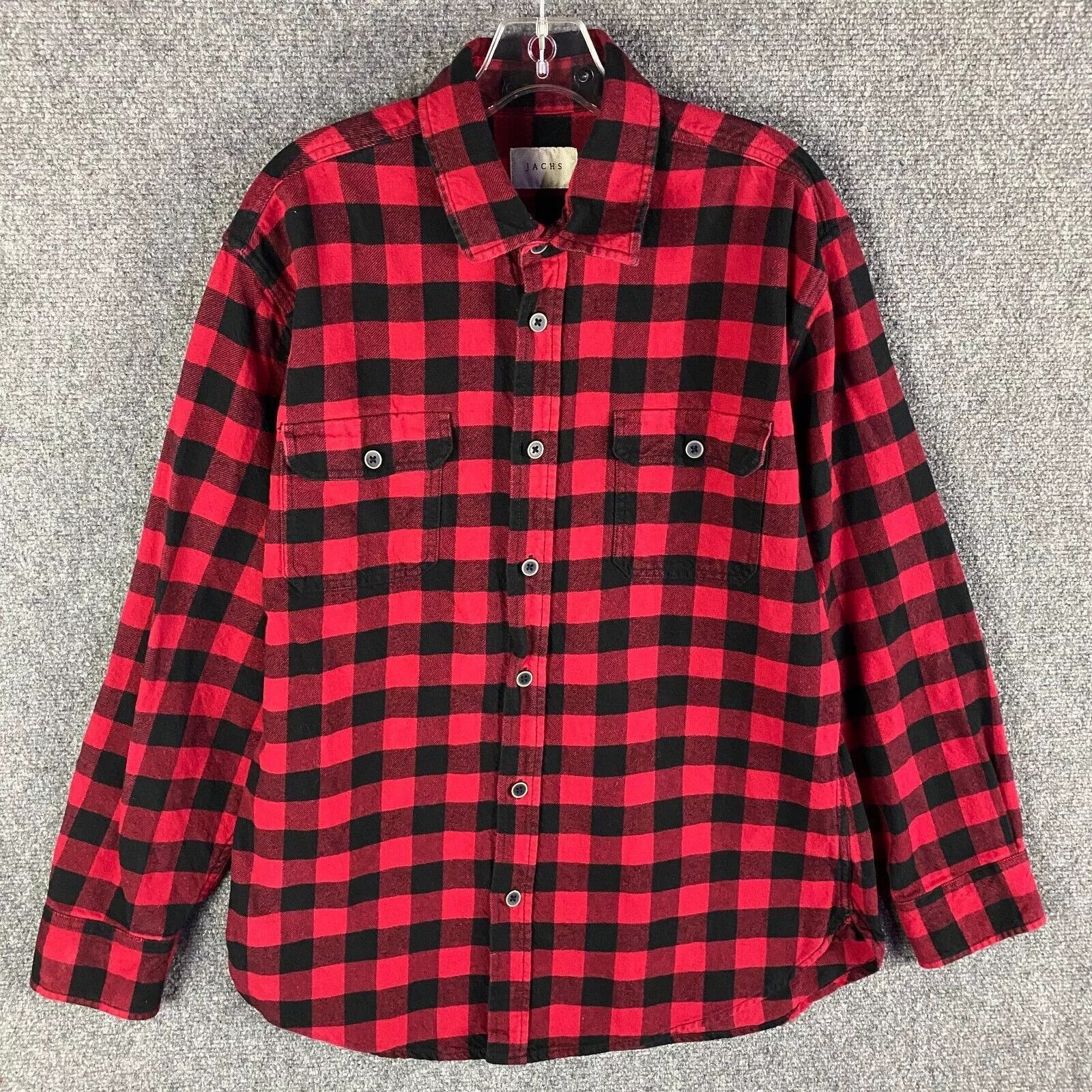 Other Jachs Flannel Shirt Men's Large Checkers Button Up Cotton L Size US L / EU 52-54 / 3 - 1 Thumbnail