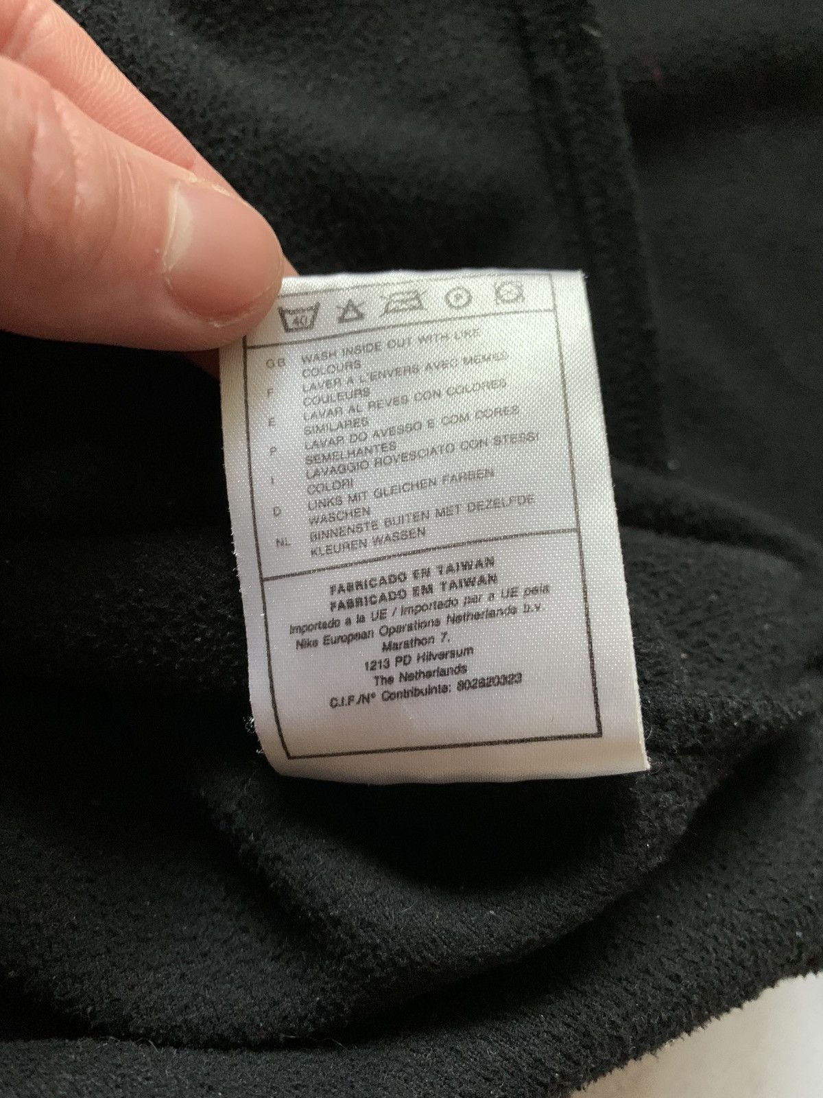 Nike × Vintage Vintage Nike Fleece Anorak Jacket Sweatshirt Black Y2K 90s Size US S / EU 44-46 / 1 - 10 Thumbnail