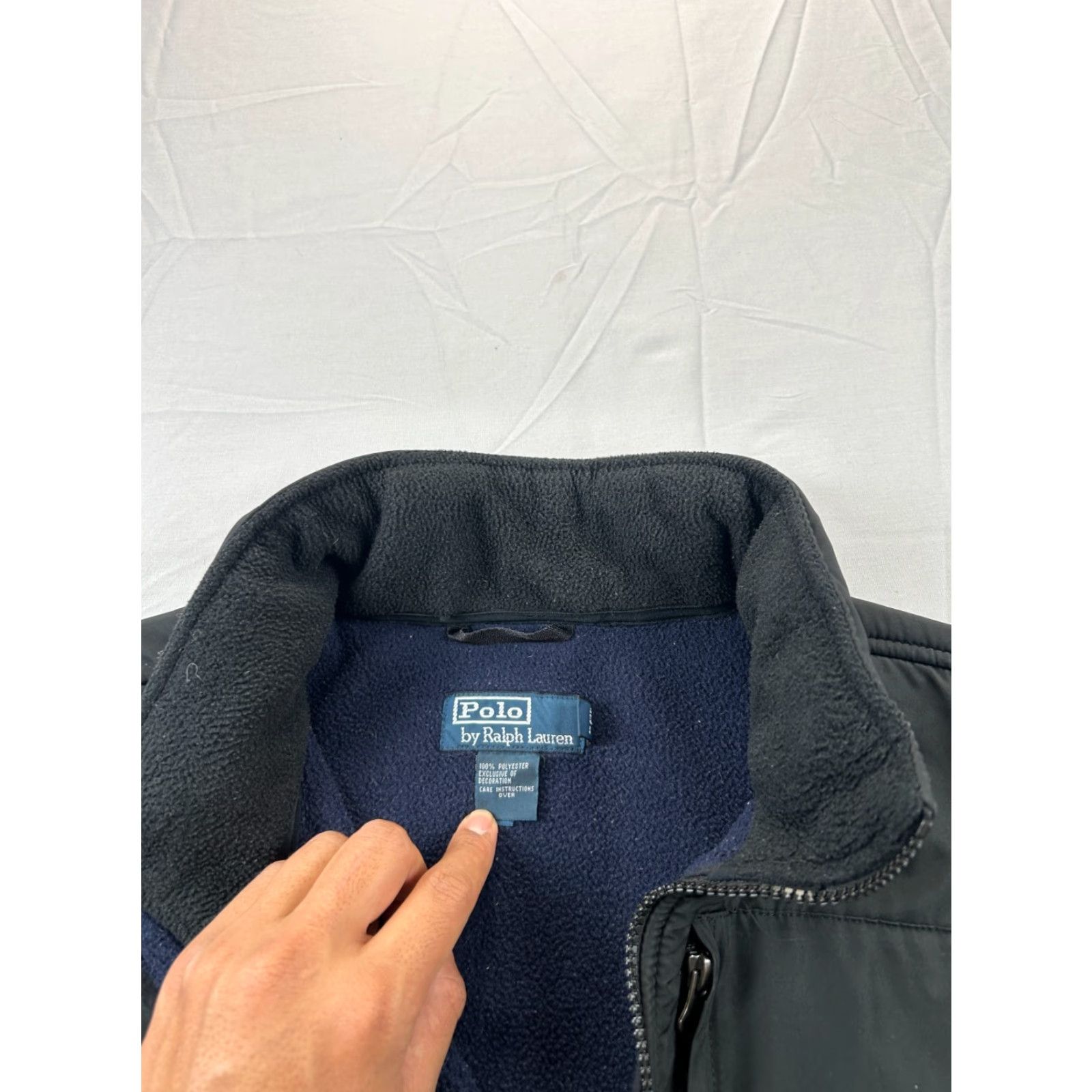 Polo Ralph Lauren Polo Ralph Lauren Fleece Jacket Mens XL Navy Full Zip Hooded Bomber Jacket Regular Fit Blue Zip Logo Size US XL / EU 56 / 4 - 3 Thumbnail