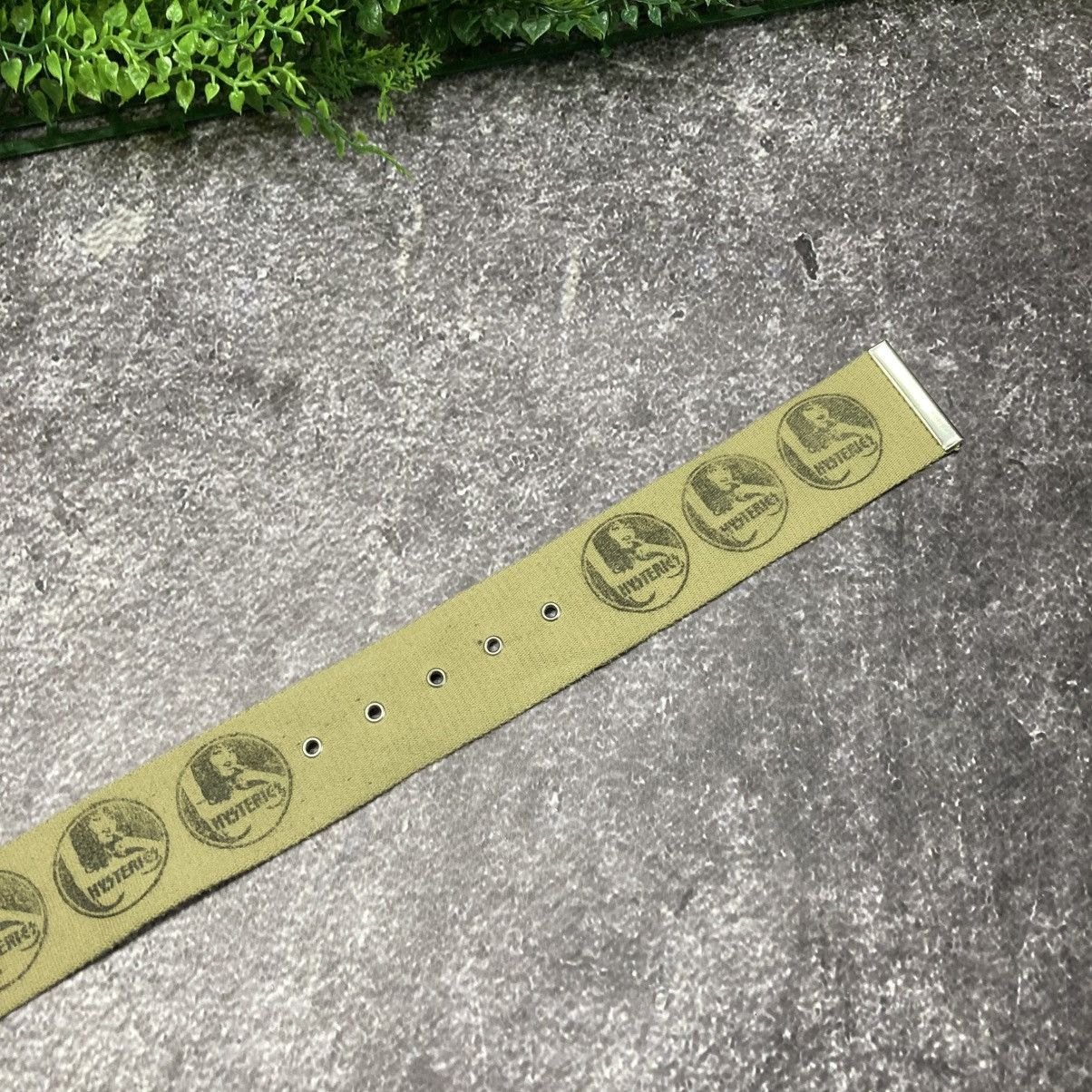 Hysteric Glamour HYSTERIC GLAMOUR Vintage Web Belt Canvas Logo Print Size ONE SIZE - 5 Thumbnail