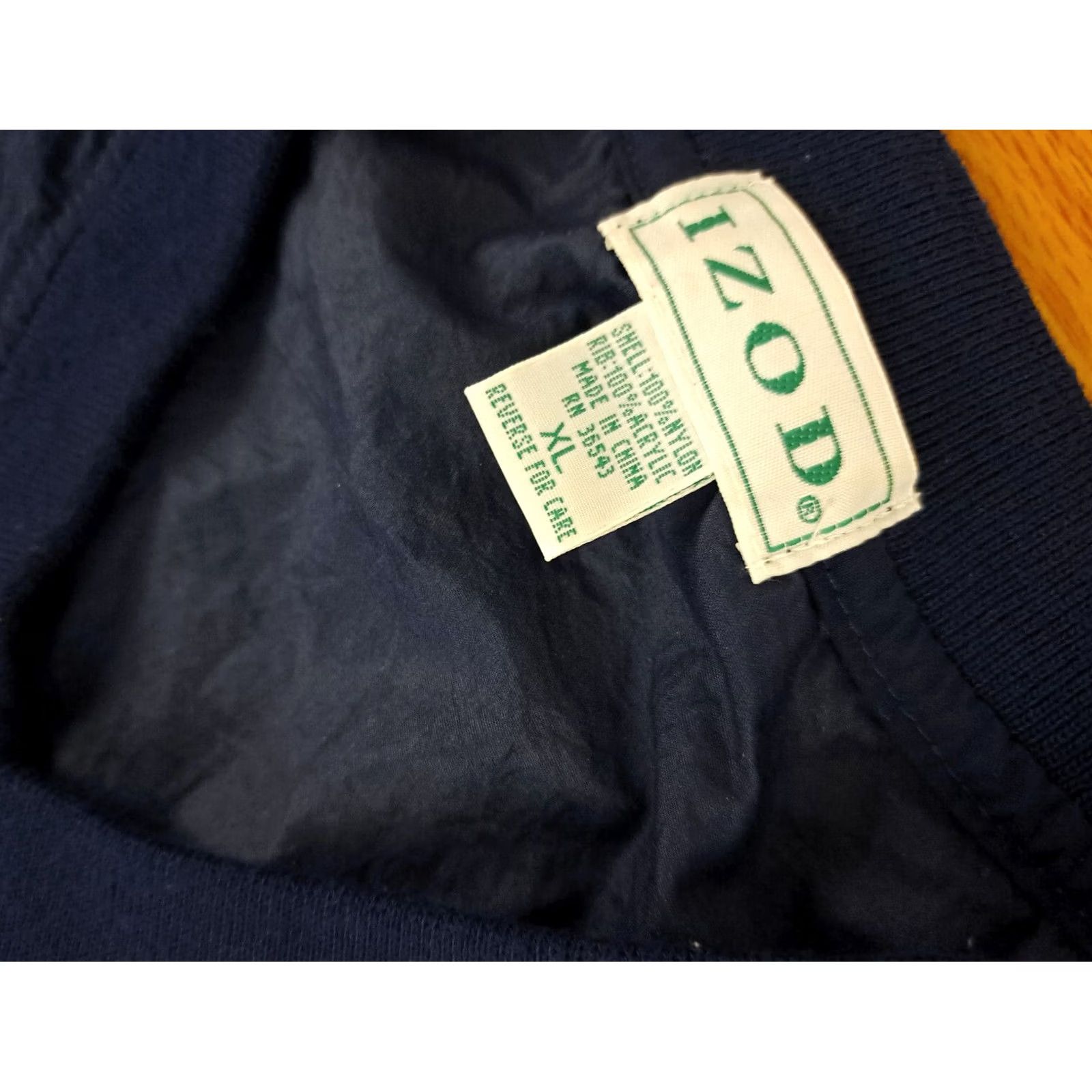 Izod IZOD Nylon Windbreaker Jacket XL Blue Unisex Adults Golf Size US XL / EU 56 / 4 - 4 Thumbnail