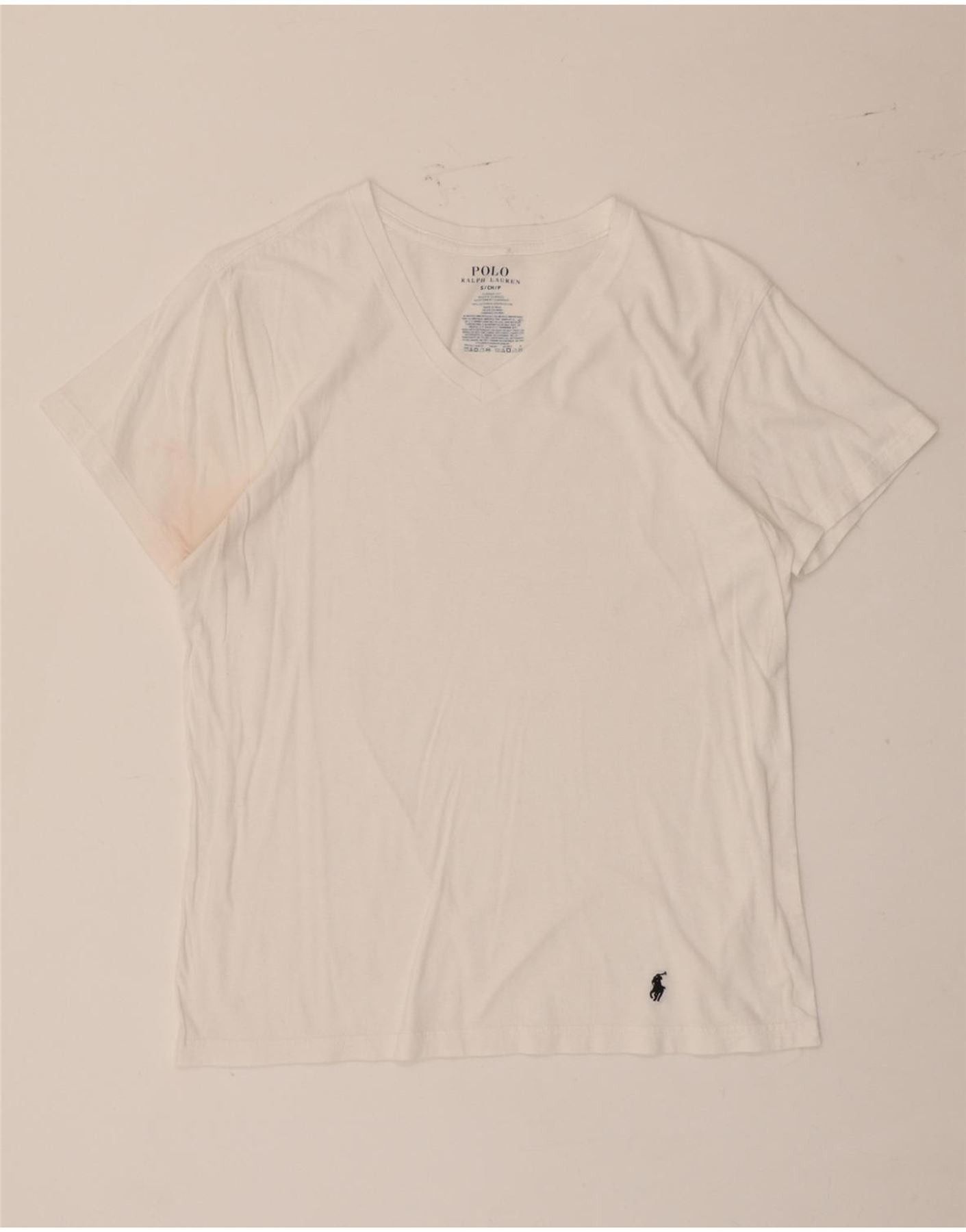 Polo Ralph Lauren Womens Classic Fit T-Shirt Top UK 10 Small White Cotton Size XS / US 0-2 / IT 36-38 - 1 Thumbnail
