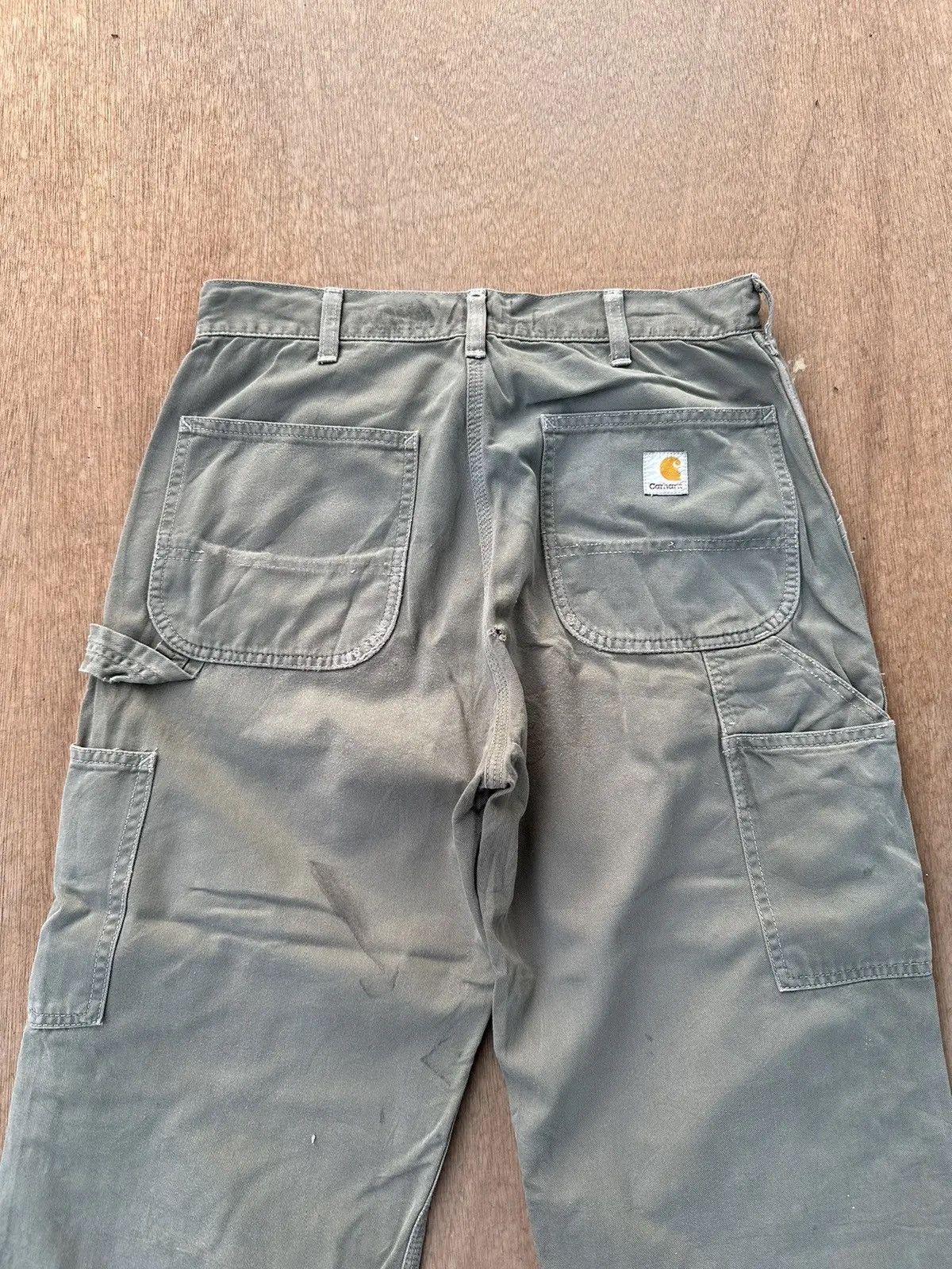 Carhartt RUSTY VINTAGE CARHARTT WORK WEAR FADED BAGGY CARPENTER PANTS Size US 29 - 13 Thumbnail