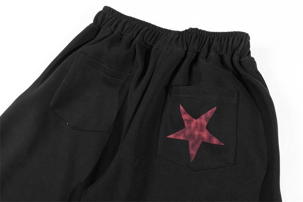Vintage Men's loose wide-leg star graffiti casual scimitar trousers Size US 32 / EU 48 - 4 Thumbnail