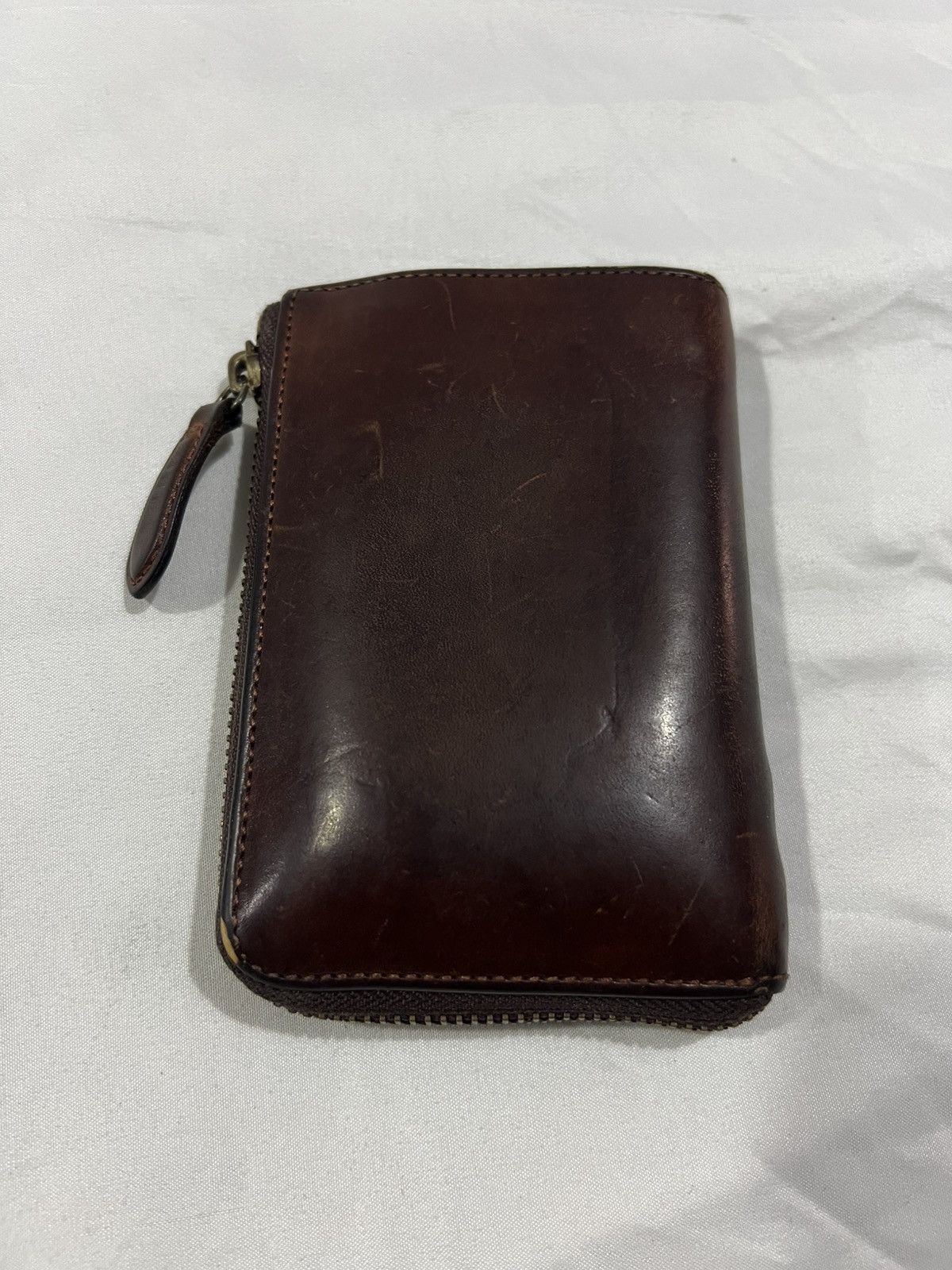 Redmoon Beams Genuine Leather Beautiful Patina Bi Fold Zipper Wallet Size ONE SIZE - 5 Thumbnail
