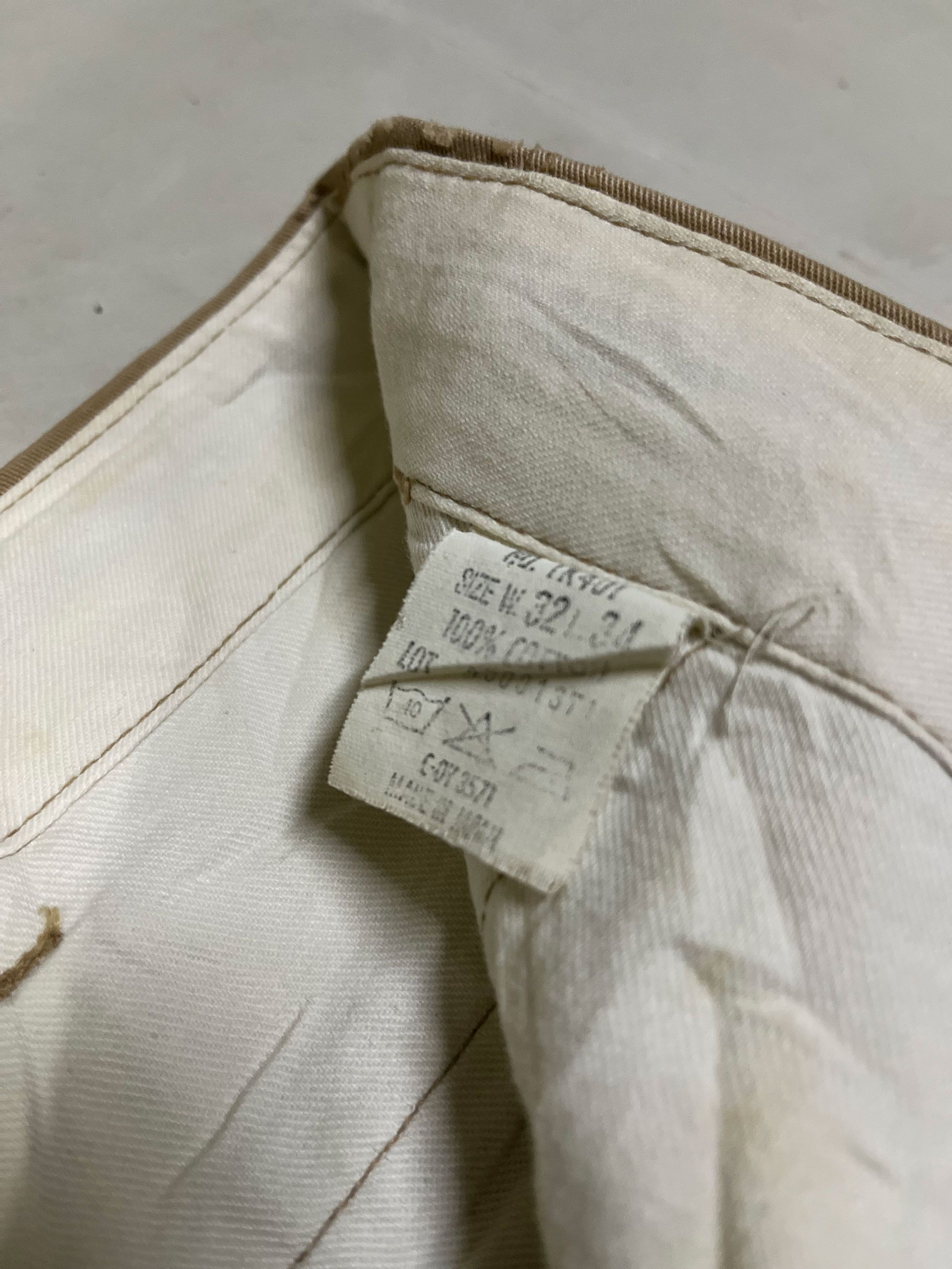Japanese Brand Vintage U.S Army Trouser Khaki Pant Baggy Buzz Rickson Style Size US 34 / EU 50 - 4 Thumbnail