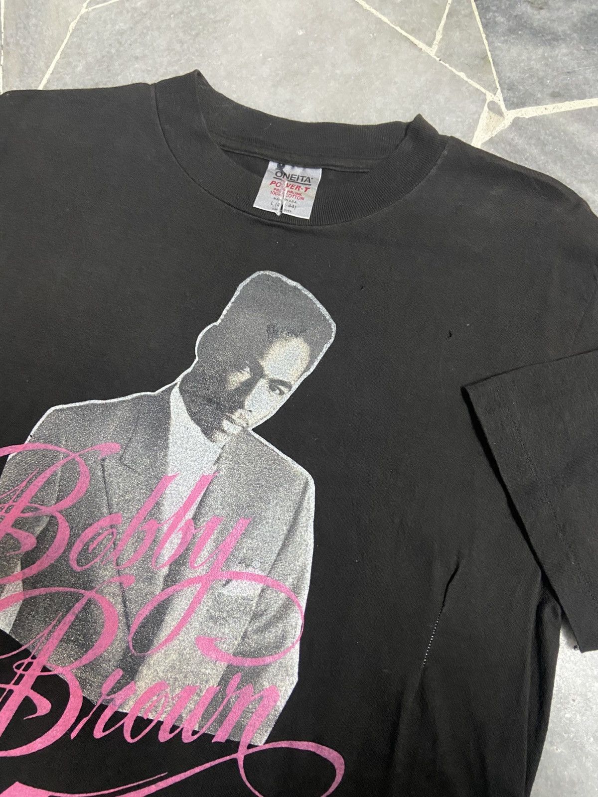 Rap Tees Vintage 80s Bobby Brown Rap Tees Size US L / EU 52-54 / 3 - 3 Thumbnail