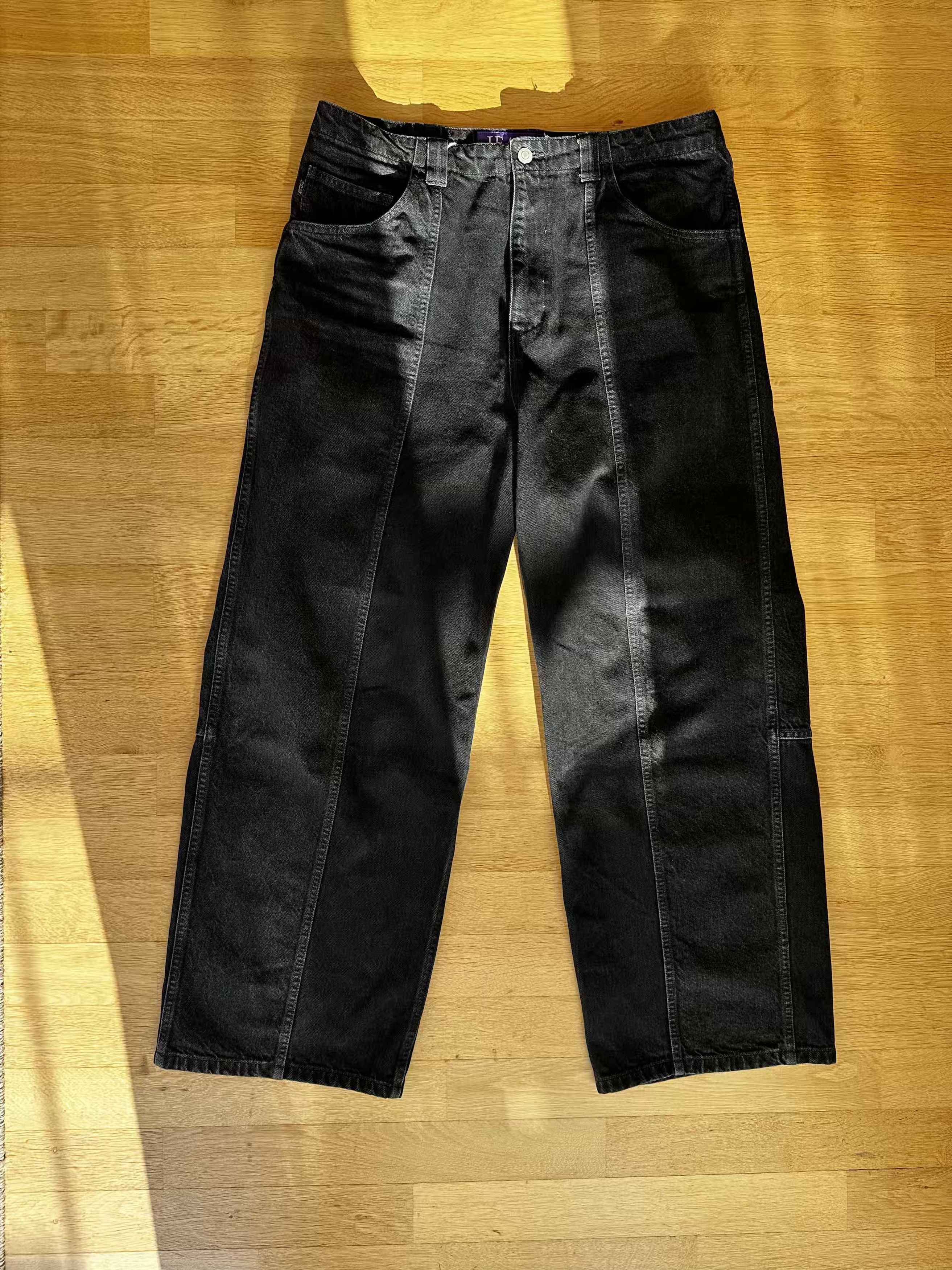 Japanese Brand Sedan All-Purpose Two Tone Wide Jeans Size US 34 / EU 50 - 4 Thumbnail