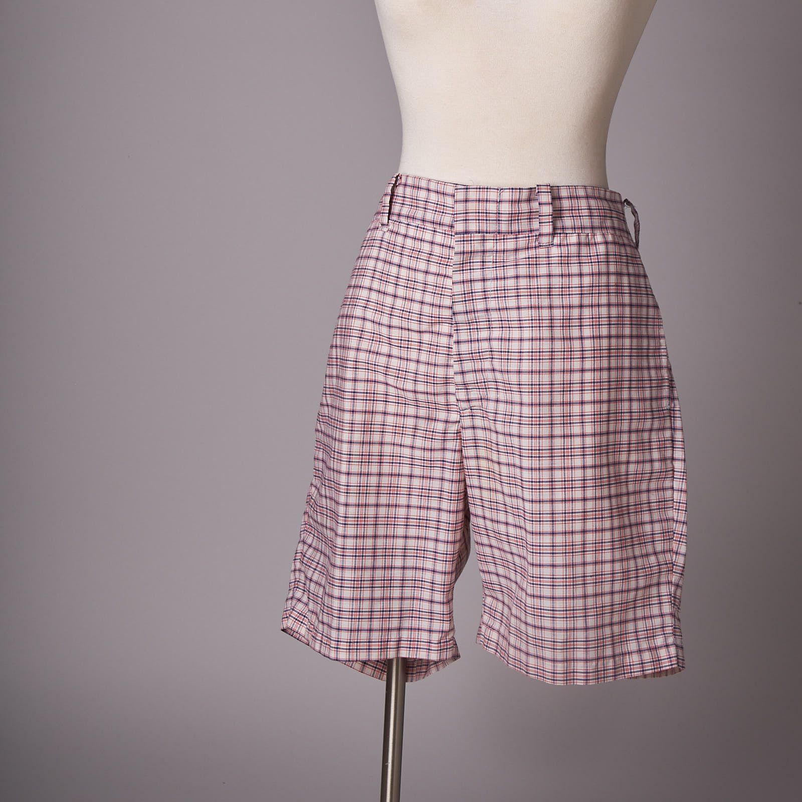 1960s Plaid Golf Shorts