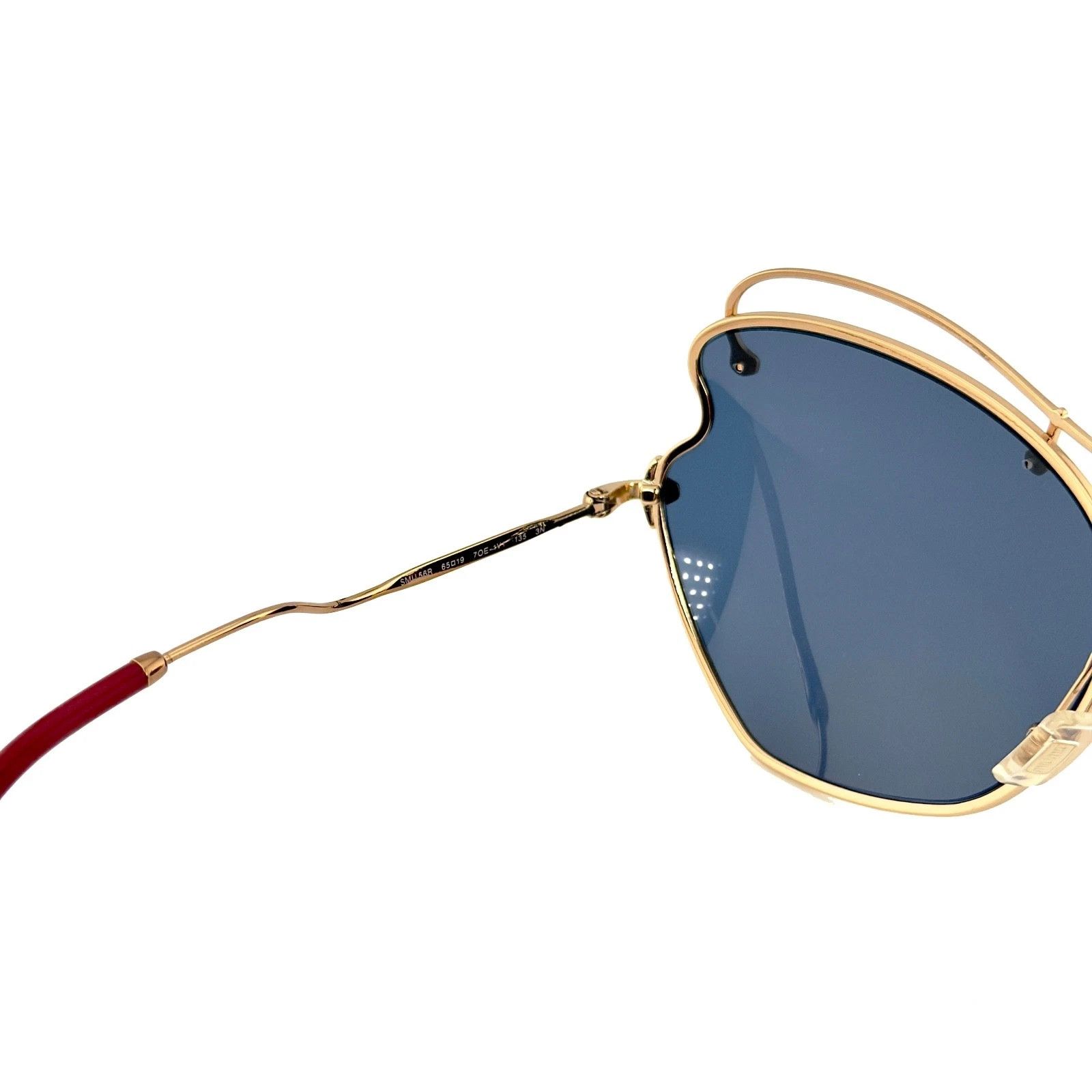 Miu Miu MIU MIU MU56RS SCENIQUE Butterfly 56R Blue Red Sunglasses Size ONE SIZE - 6 Thumbnail