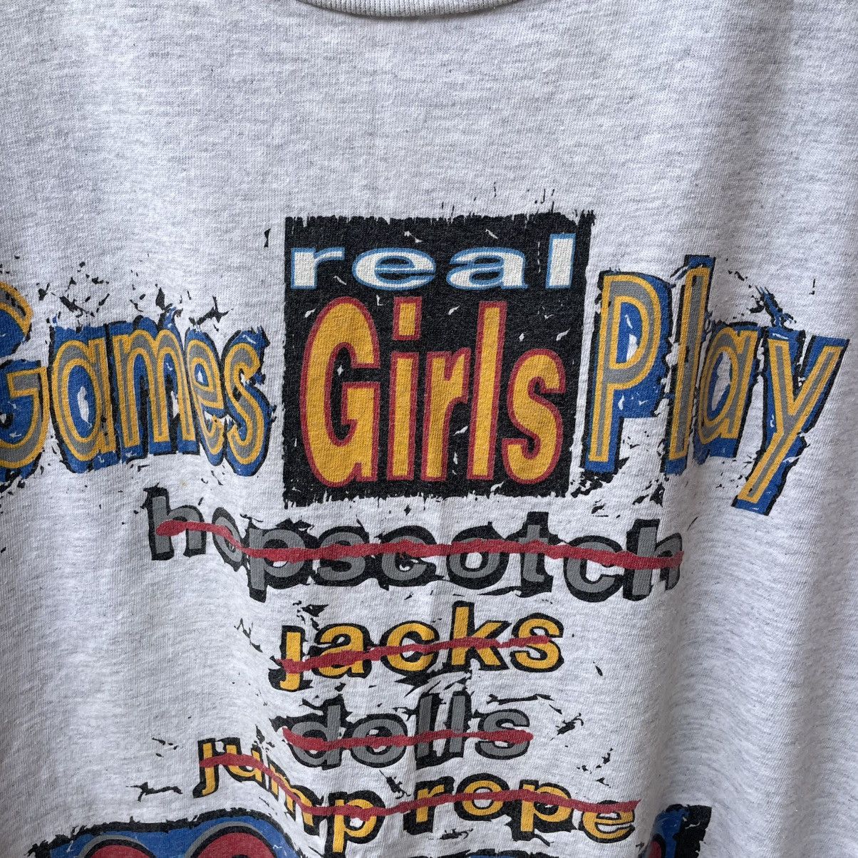 Vintage 🔥Vintage 1998 Real Girl Play Sports Promo Tee Size US XL / EU 56 / 4 - 5 Thumbnail