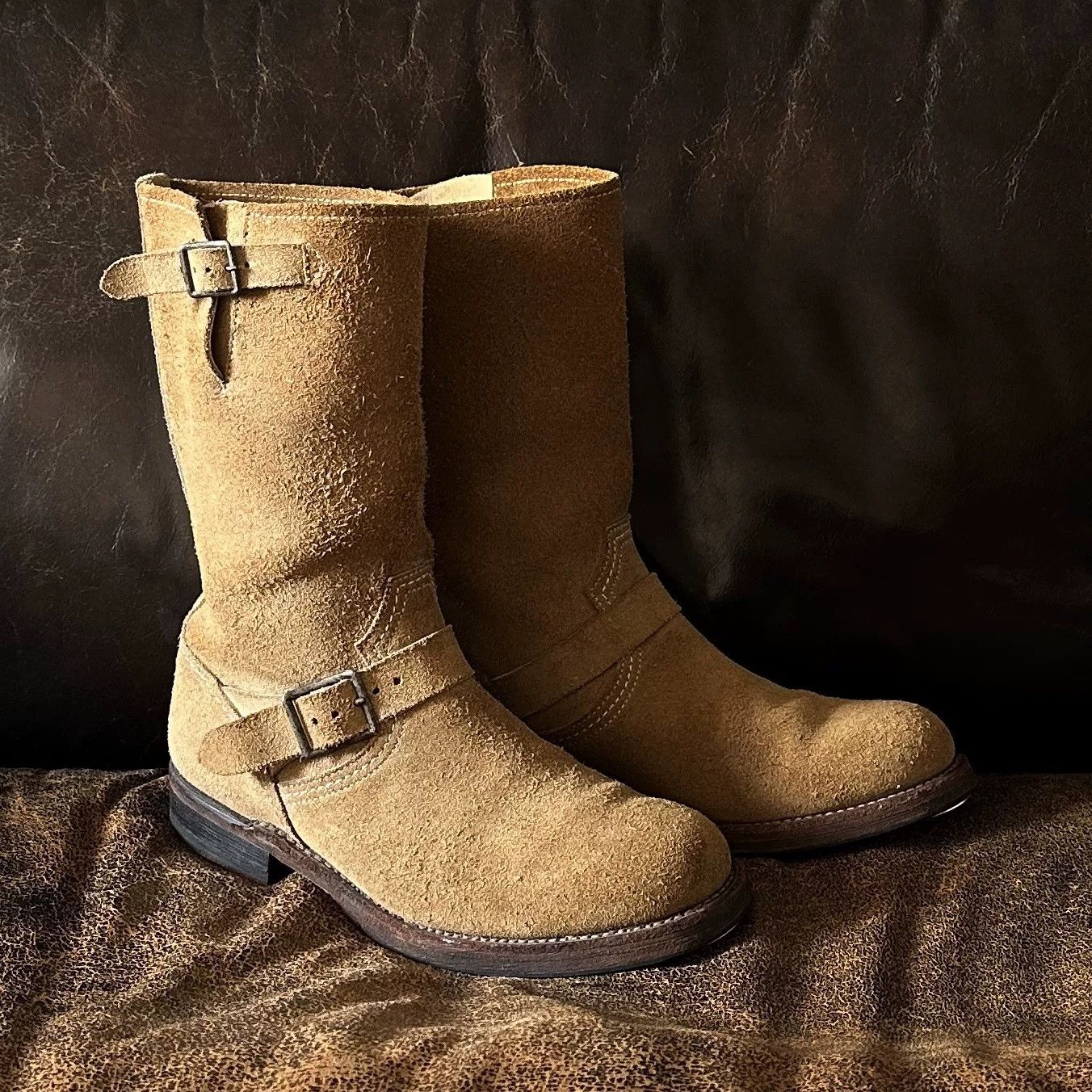 PHIGVEL MAKERS & Co. Phigvel Early Suede Engineer Boots Size US 7.5 / EU 40-41 - 3 Thumbnail
