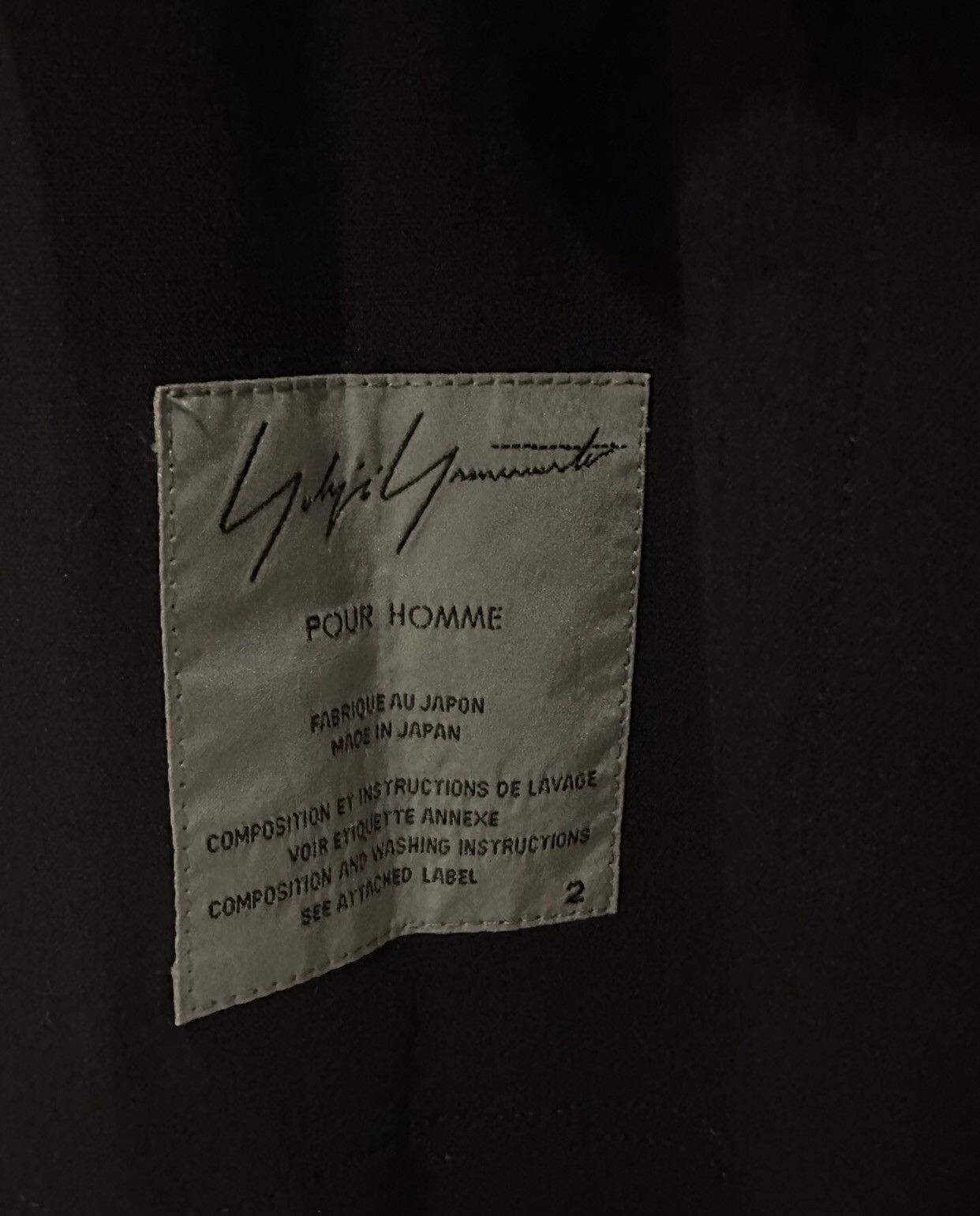 Yohji Yamamoto Yohji Yamamoto Pour Homme jacket 2412-Nextarrow Size US M / EU 48-50 / 2 - 6 Thumbnail