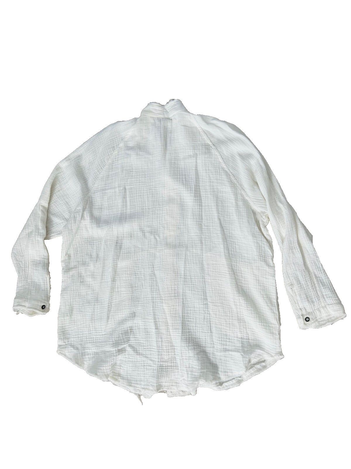 Free People Free People Summer Daydream Button Shirt Ivory ( L ) Size L / US 10 / IT 46 - 8 Thumbnail